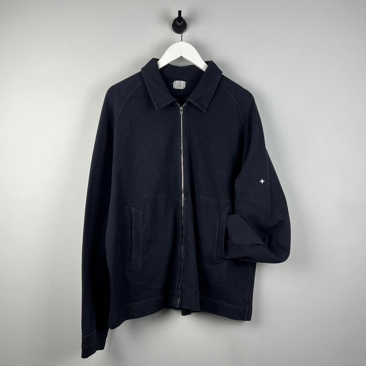 image of Stone Island Denims Zip Jacket in Navy, Men's (Size XL)
