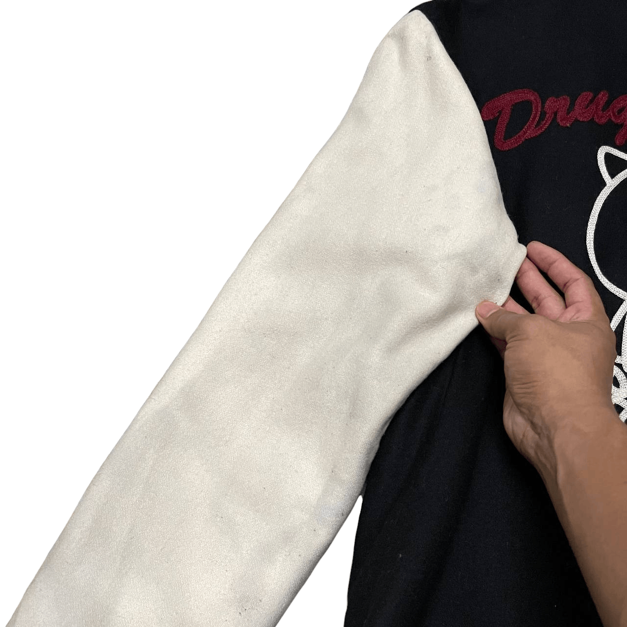 Japanese Brand Vintage Drug Store's Varsity Hooded Jacket Size US M / EU 48-50 / 2 - 3 Thumbnail