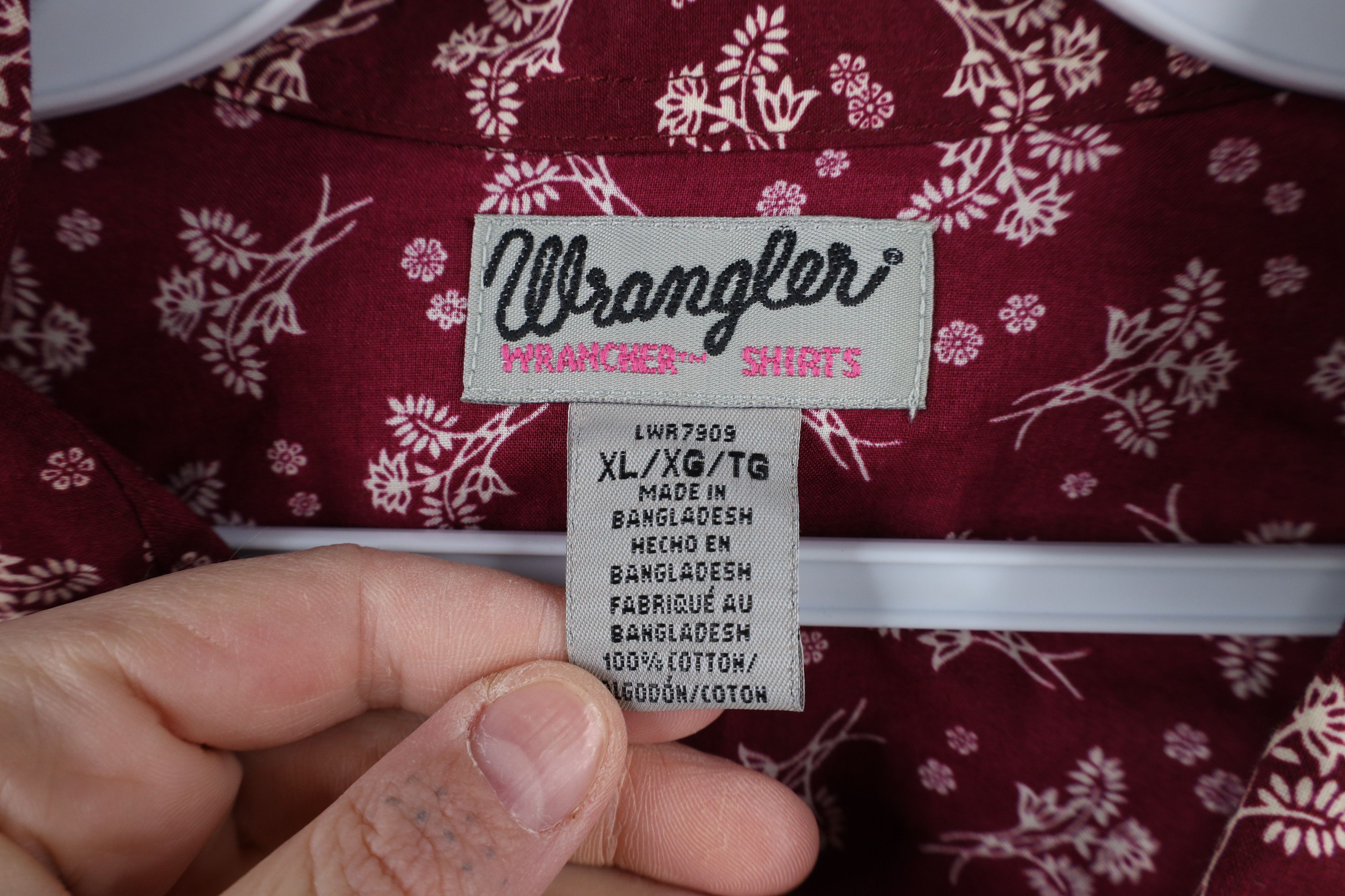 Vintage × Wrangler Deadstock Vintage Y2K Wrangler Cowgirl Snap Button Shirt Size XL / US 12-14 / IT 48-50 - 8 Thumbnail