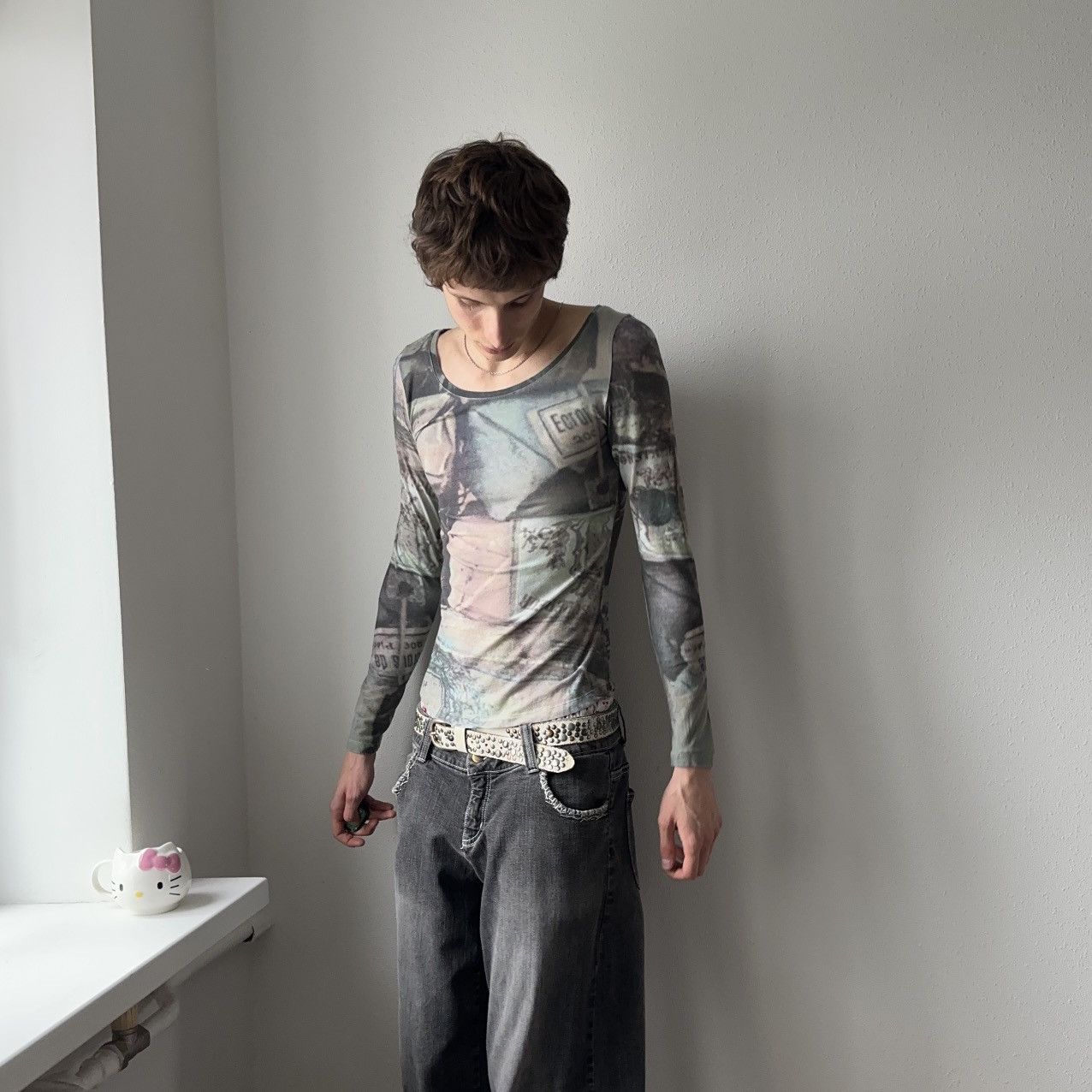 Hysteric Glamour Bohemian Cop Copine Vibe Vintage Long Sleeve T Shirt Size S / US 4 / IT 40 - 4 Thumbnail