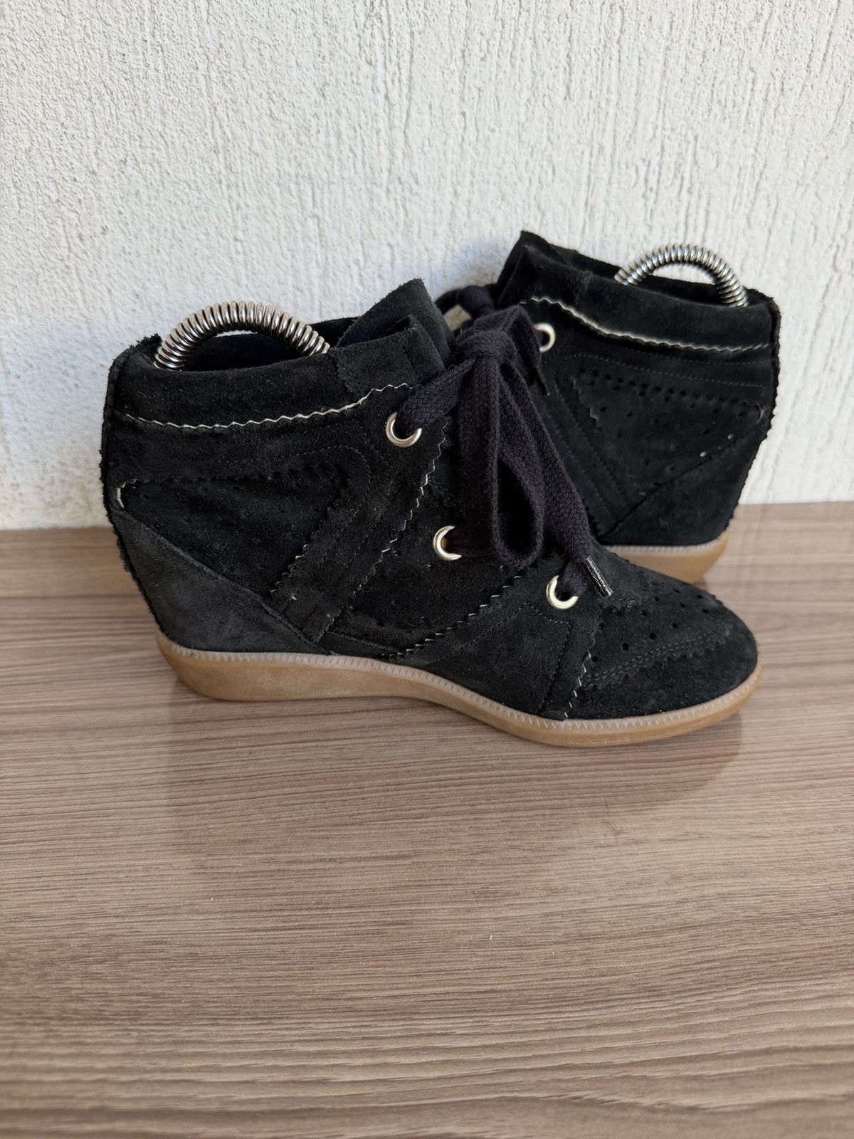 Isabel Marant Etoile Suede bobby wedge sneakers Size US 5 / IT 35 - 10 Thumbnail