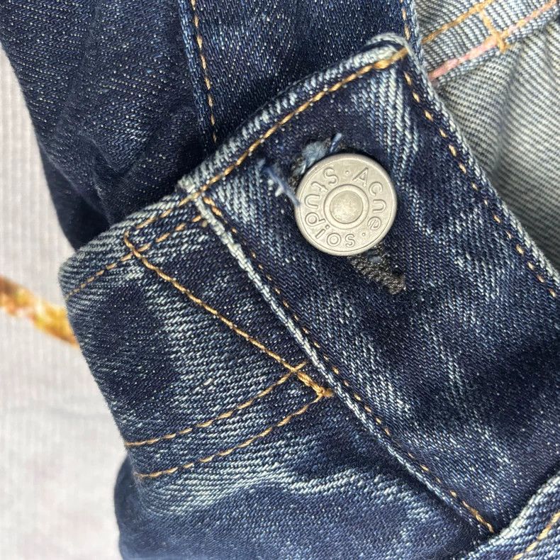 Acne Studios Acne Studios Blue water ripple cat whiskers jeans Size US 28 / EU 44 - 4 Thumbnail