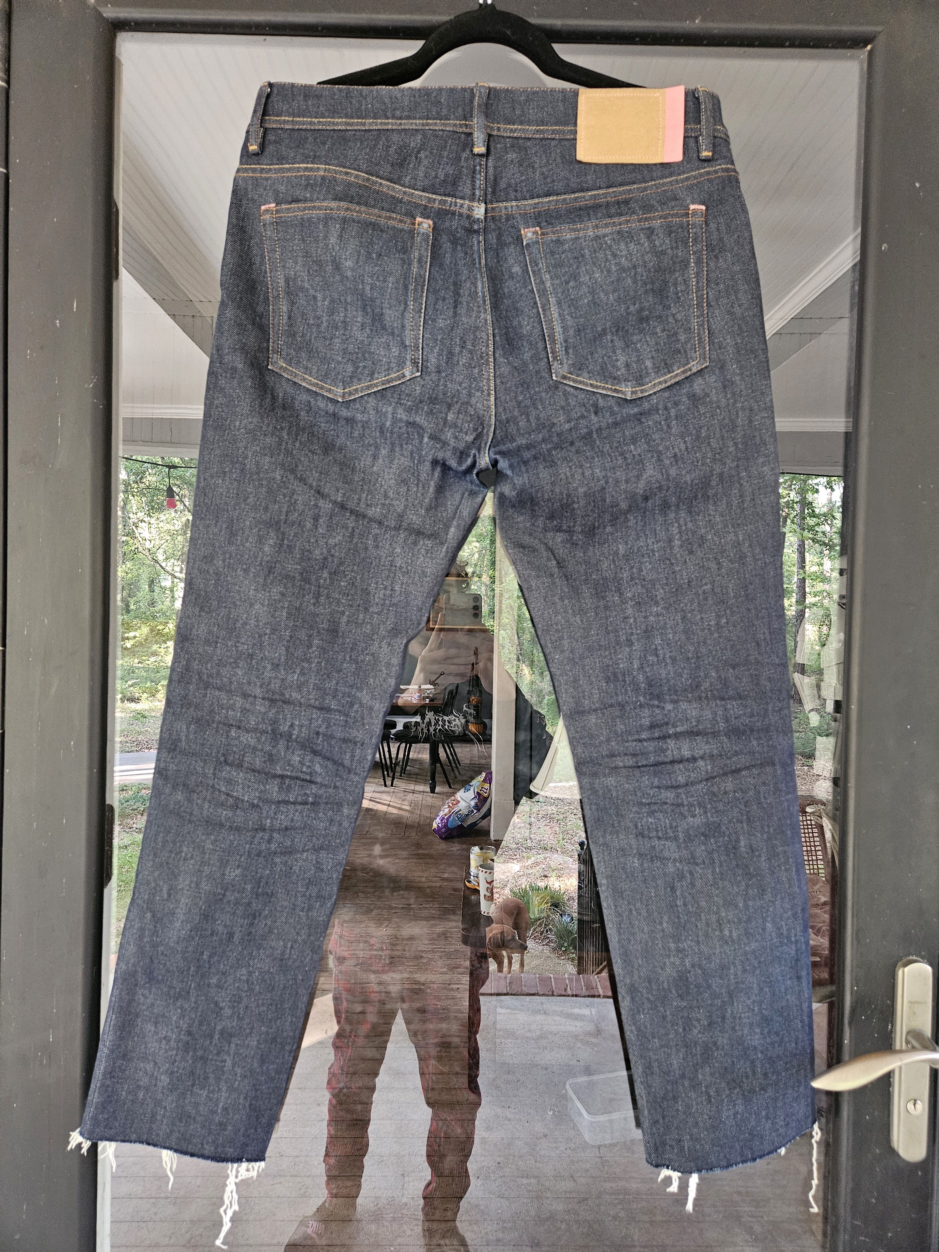 Acne Studios Blå Konst North Indigo Back Patch Dark Blue Denim Jeans Size US 34 / EU 50 - 6 Thumbnail