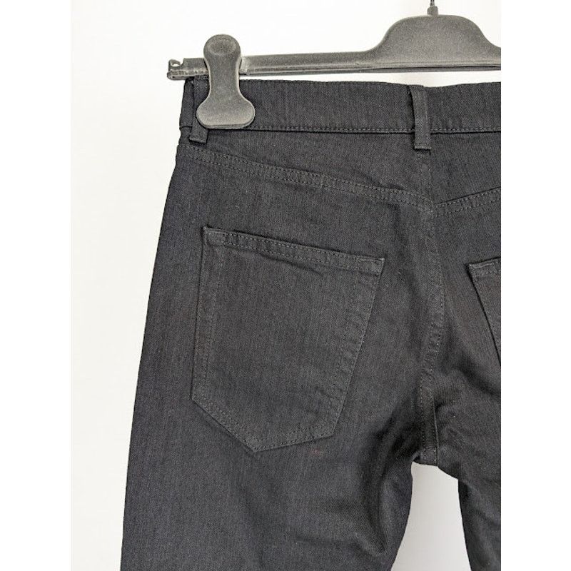 Saint Laurent Paris o1rshd1 SK 5P Low Wash Jeans in Worn Black Size US 27 - 14 Thumbnail