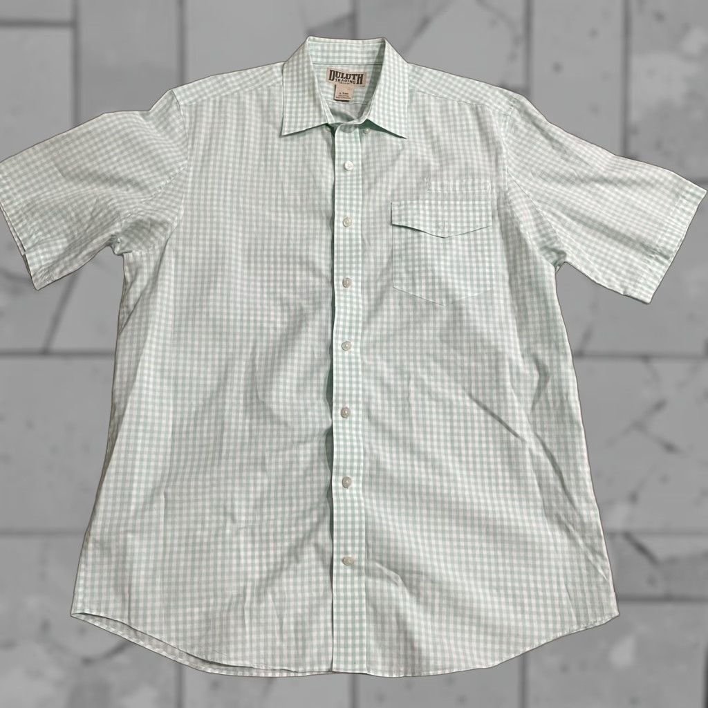 CO Duluth Trading Co plaid 100% cotton button down shirt Mens Size L Size US L / EU 52-54 / 3 - 1 Thumbnail