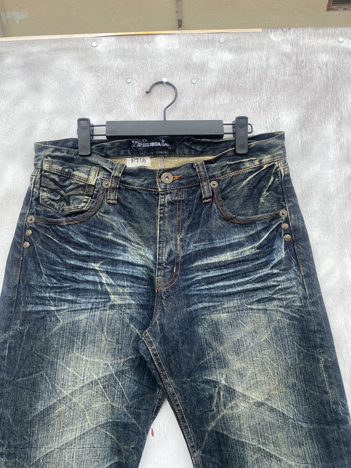 Vintage Oririn Rare jeans Size US 35 - 3 Thumbnail