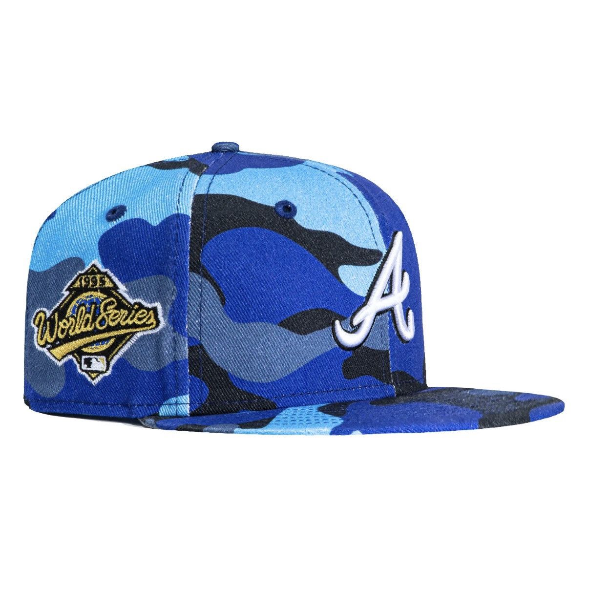 Hat Club HATCLUB Braves Blue Camo Fitted 7 1/8 Size ONE SIZE - 1 Thumbnail
