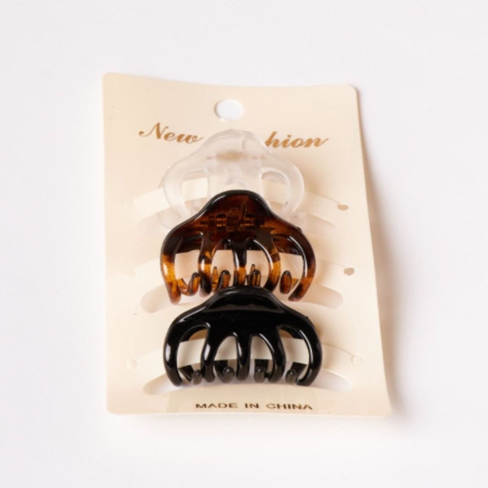 Other White Brown & Black Mini Claw Clips - Set of 3 Size ONE SIZE - 4 Thumbnail