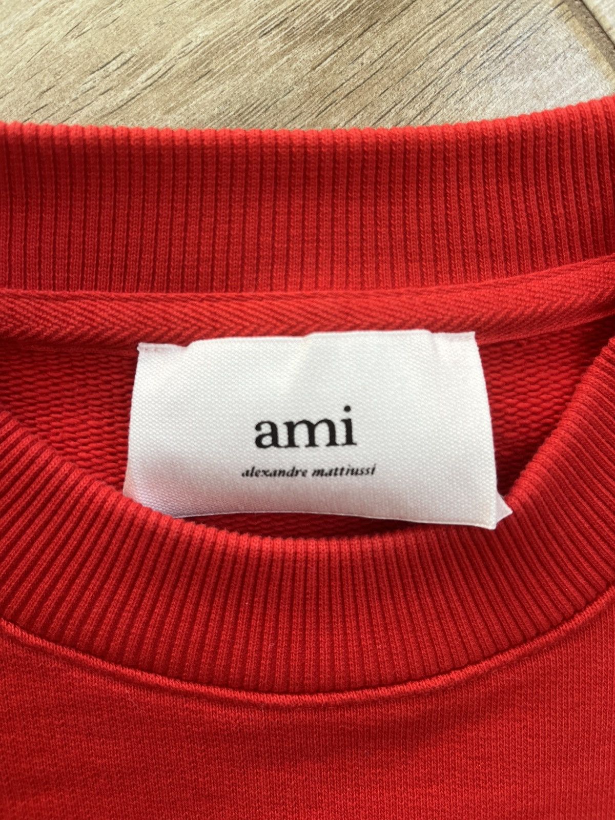 AMI AMI PARIS RED 'CŒUR SACRÉ CREWNECK Size S / US 4 / IT 40 - 6 Thumbnail