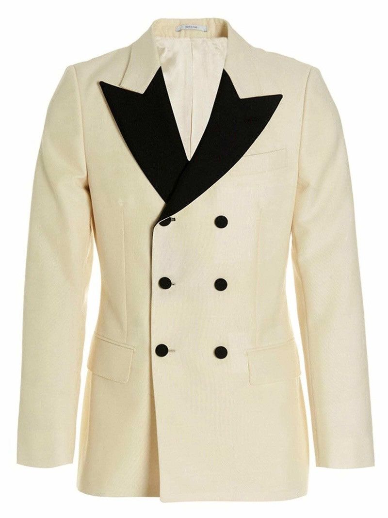 Gucci Gucci Ivory Tuxedo Jacket SS23 Size 46R - 1 Thumbnail