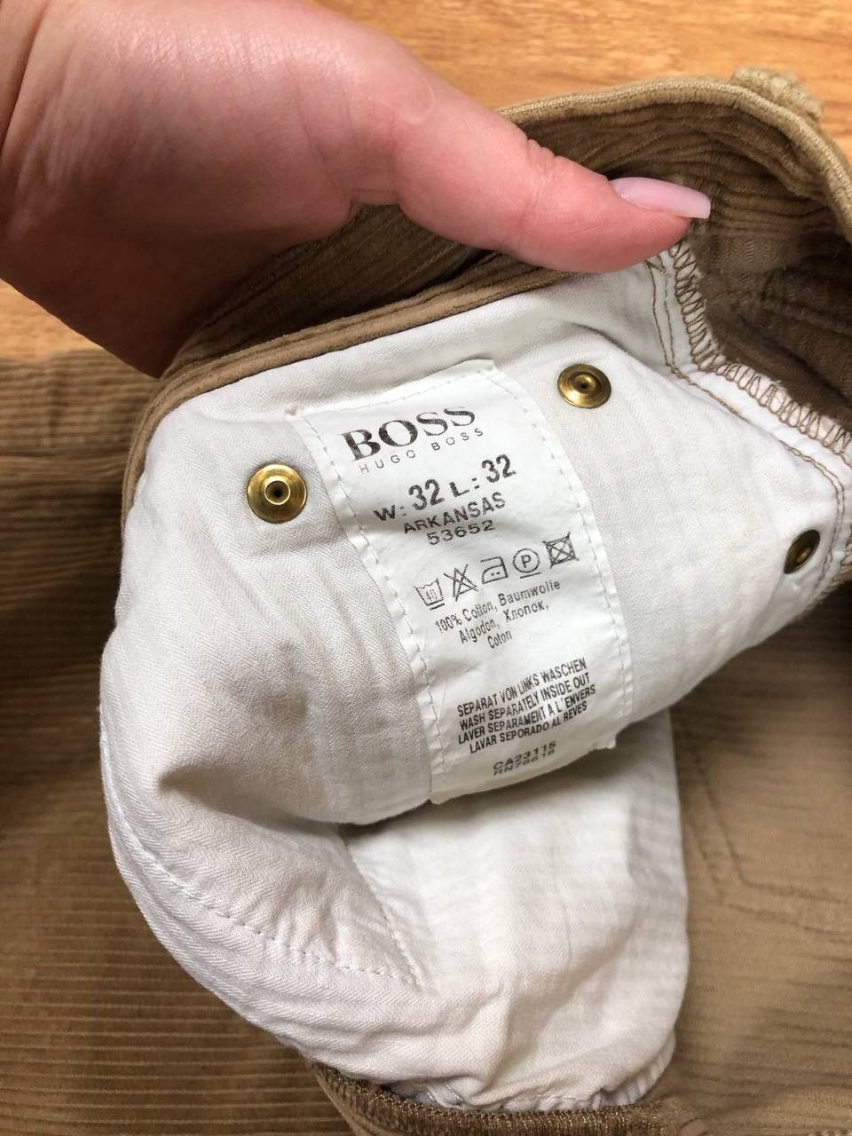 Hugo Boss × Japanese Brand Dirty Painted Distressed Thrashed Faded Baggy Jeans Y2K Size US 32 / EU 48 - 7 Thumbnail