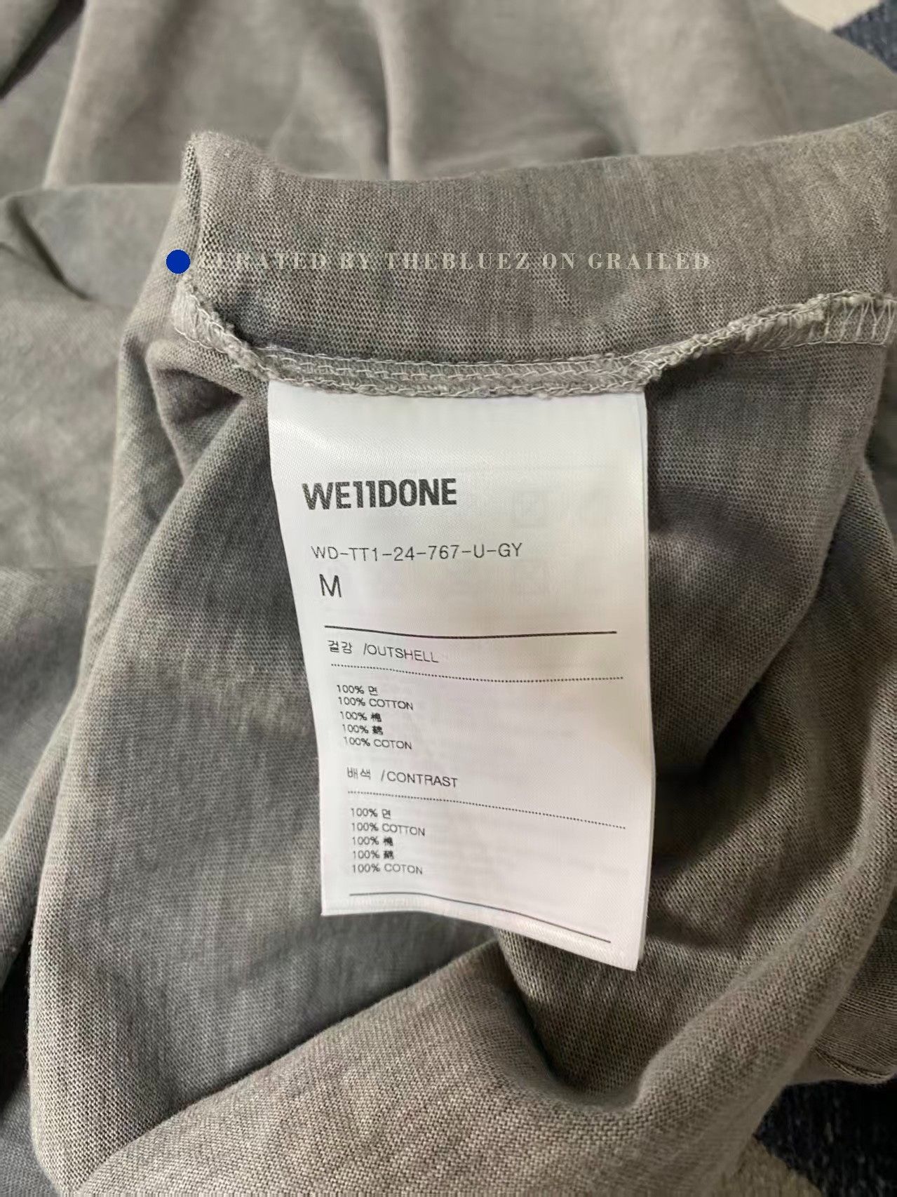 WE11DONE we11done Letter Crew Neck T-Shirt Size US M / EU 48-50 / 2 - 4 Thumbnail