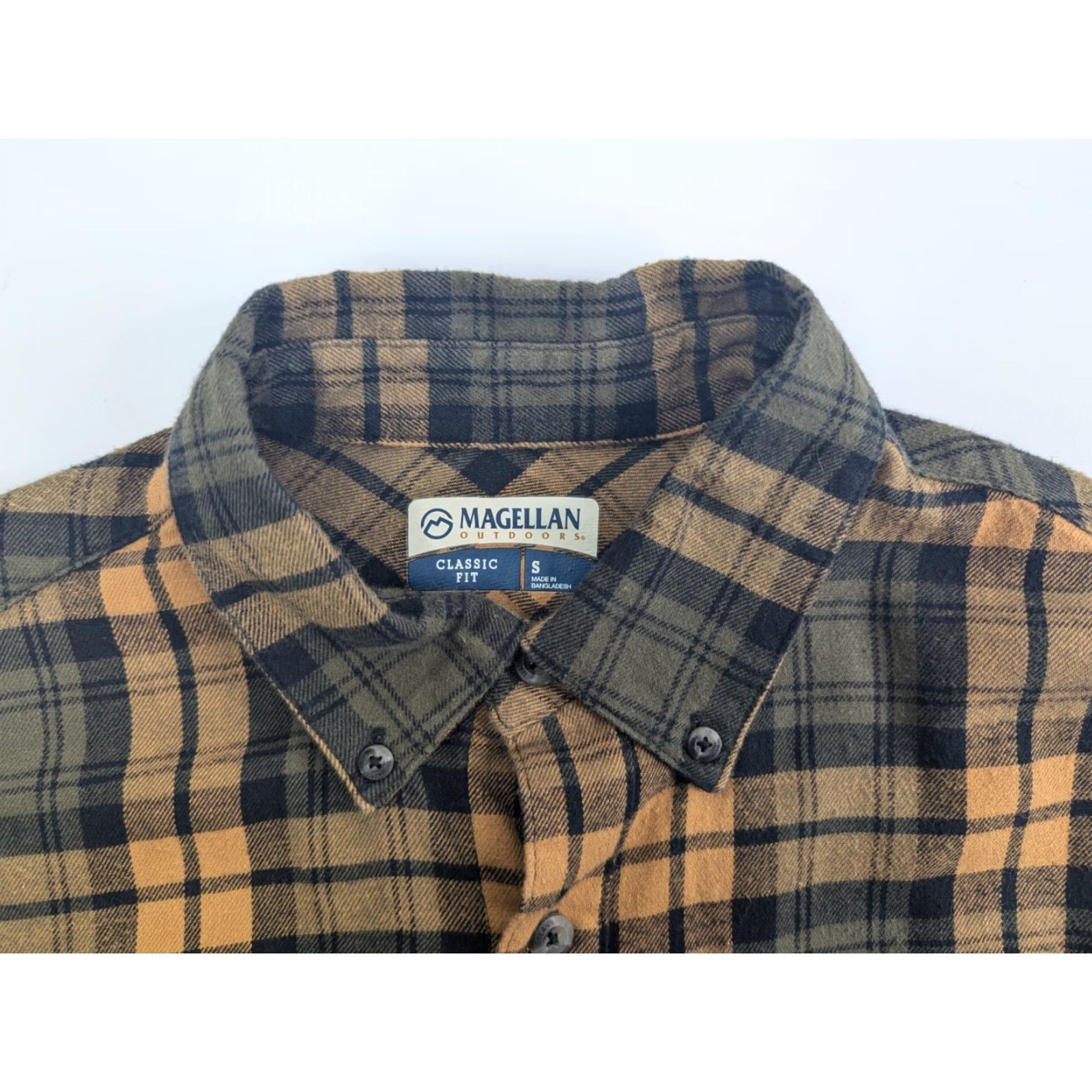 Vintage Magellan Outdoors Classic Fit Button Down Flannel Shirt Men's S Tapenade Plaid Size US S / EU 44-46 / 1 - 7 Thumbnail