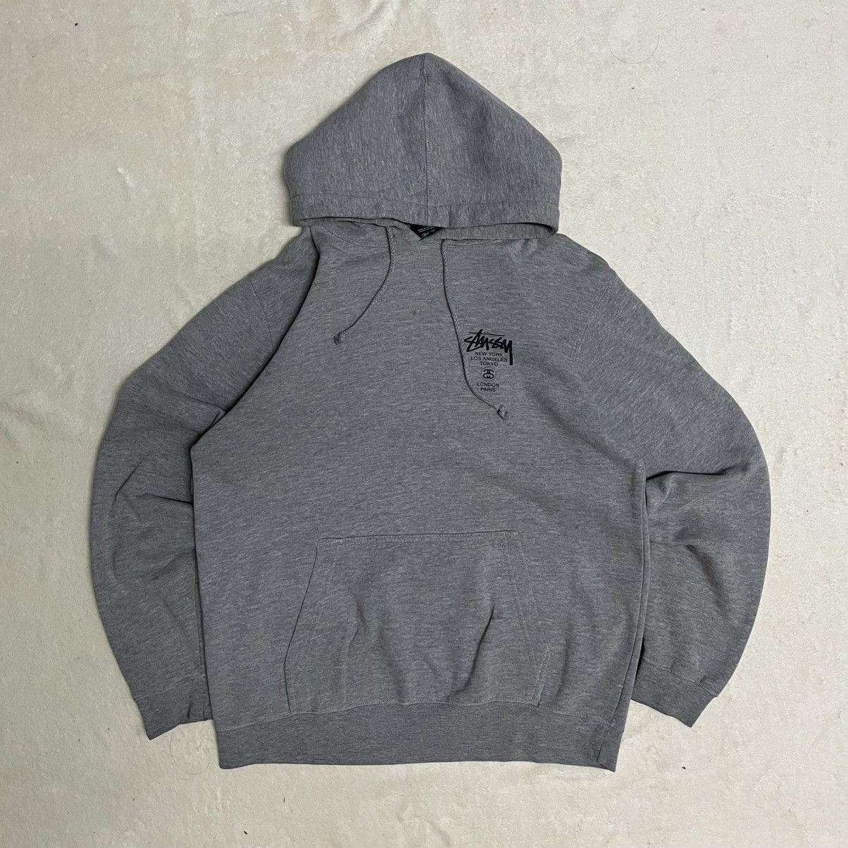 Stussy Stussy World Tour Hoodie Grey Size US L / EU 52-54 / 3 - 1 Thumbnail