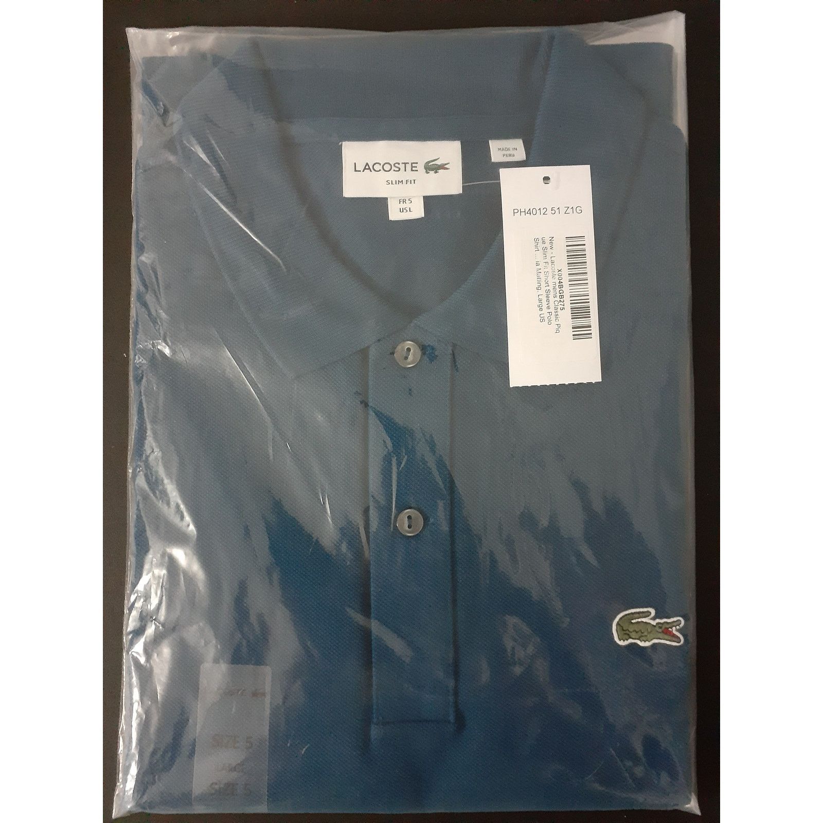 Lacoste Lacoste Men's Short Sleeve Classic Pique Polo Shirt Blue L Size US L / EU 52-54 / 3 - 2 Thumbnail