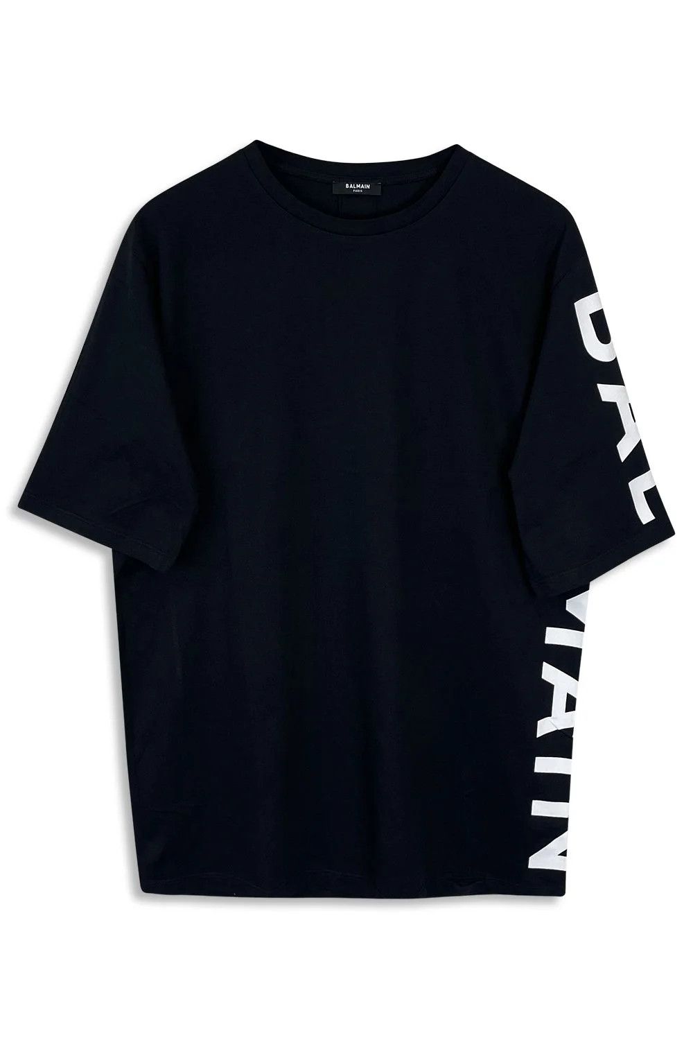 Balmain o1y0426 Logo Crewneck T-Shirt in Black Size US XXS / EU 40 - 1 Thumbnail