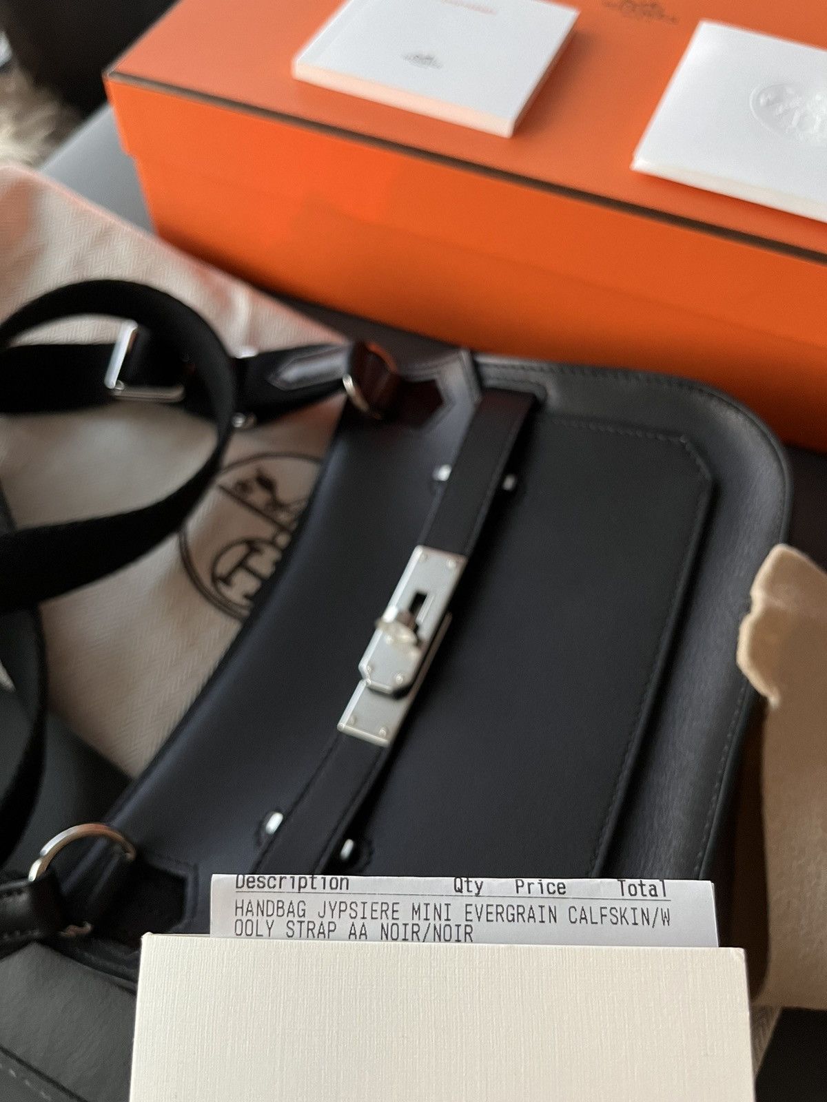 Hermes RARE Brand New Mini Jypsiere Bag Evergrain Full Set Size ONE SIZE - 3 Thumbnail