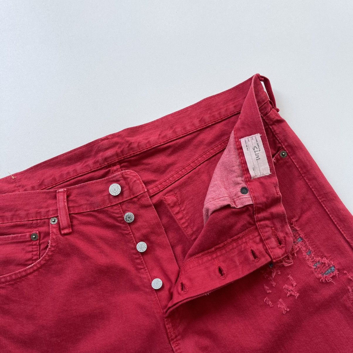 Denim & Supply Ralph Lauren × Polo Ralph Lauren × Ralph Lauren Ralph Lauren Denim & Supply Distressed Denim Slim Fit Shorts Size US 36 / EU 52 - 7 Thumbnail