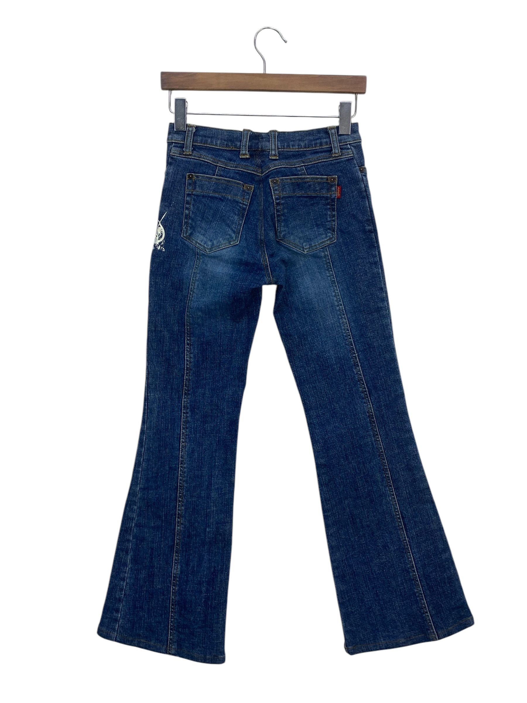 Other Bootcut Denim Jeans Beads Stud Embellished Flare Pants Size 26" / US 2 / IT 38 - 2 Thumbnail