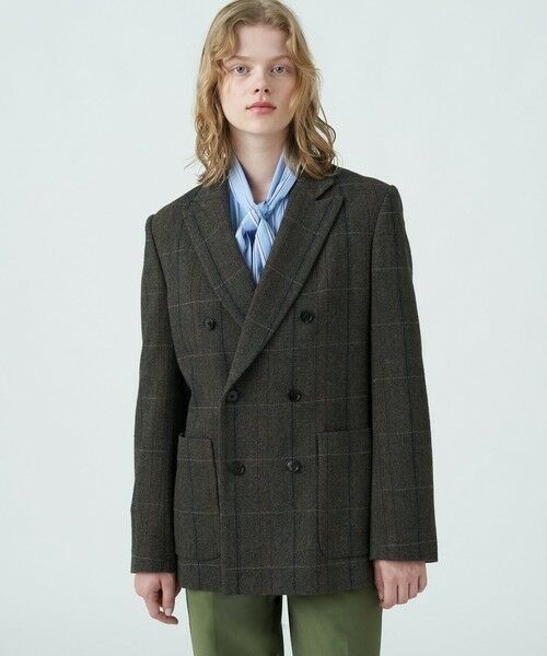 Tomorrowland Macphee Japan Vintage Tweed Double-Breasted Jacket Size S / US 4 / IT 40 - 1 Thumbnail