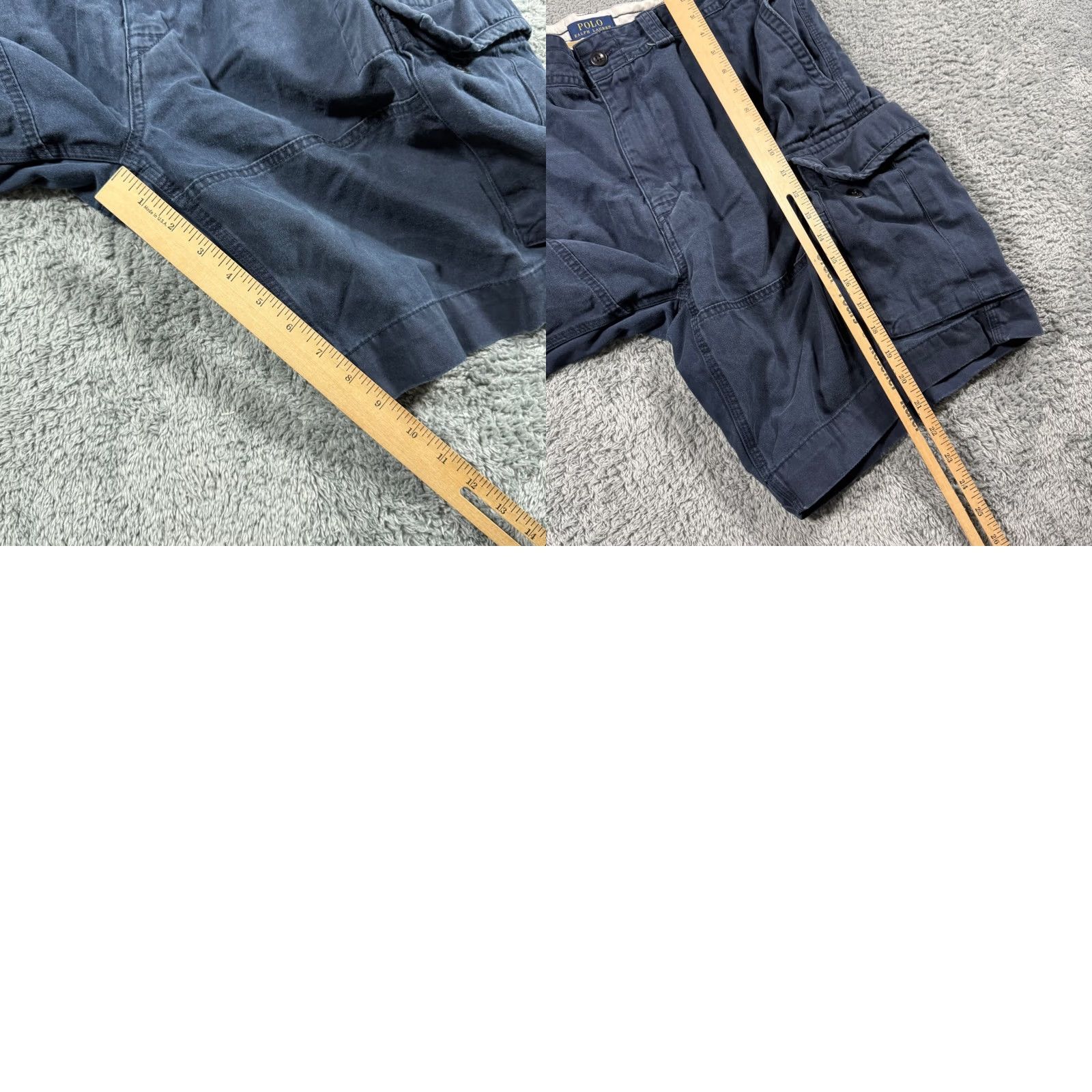 Polo Ralph Lauren Polo Ralph Lauren Mens Size 38 Navy Blue Heavy Cargo Shorts Utility Thick Size US M / EU 48-50 / 2 - 8 Thumbnail