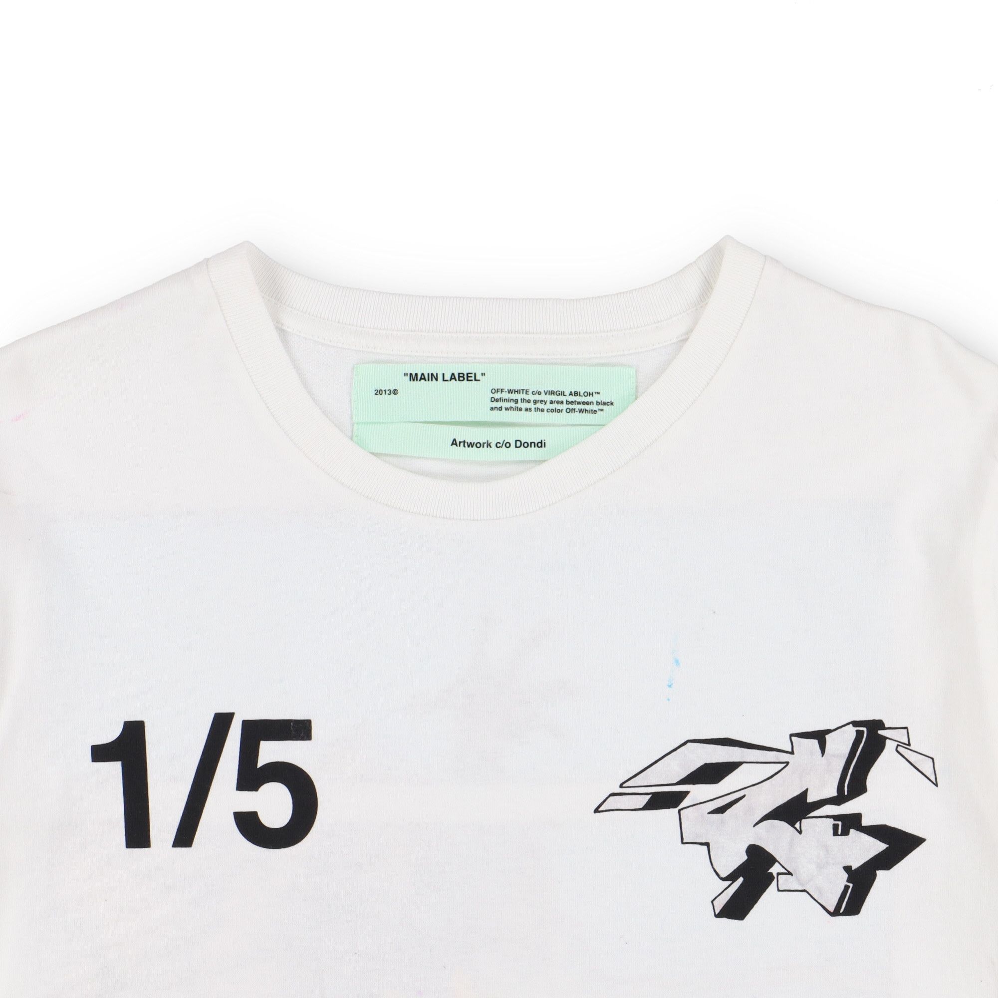 Off-White White Dondi Demon Graffiti Logo T-Shirt Size M / US 6-8 / IT 42-44 - 4 Thumbnail