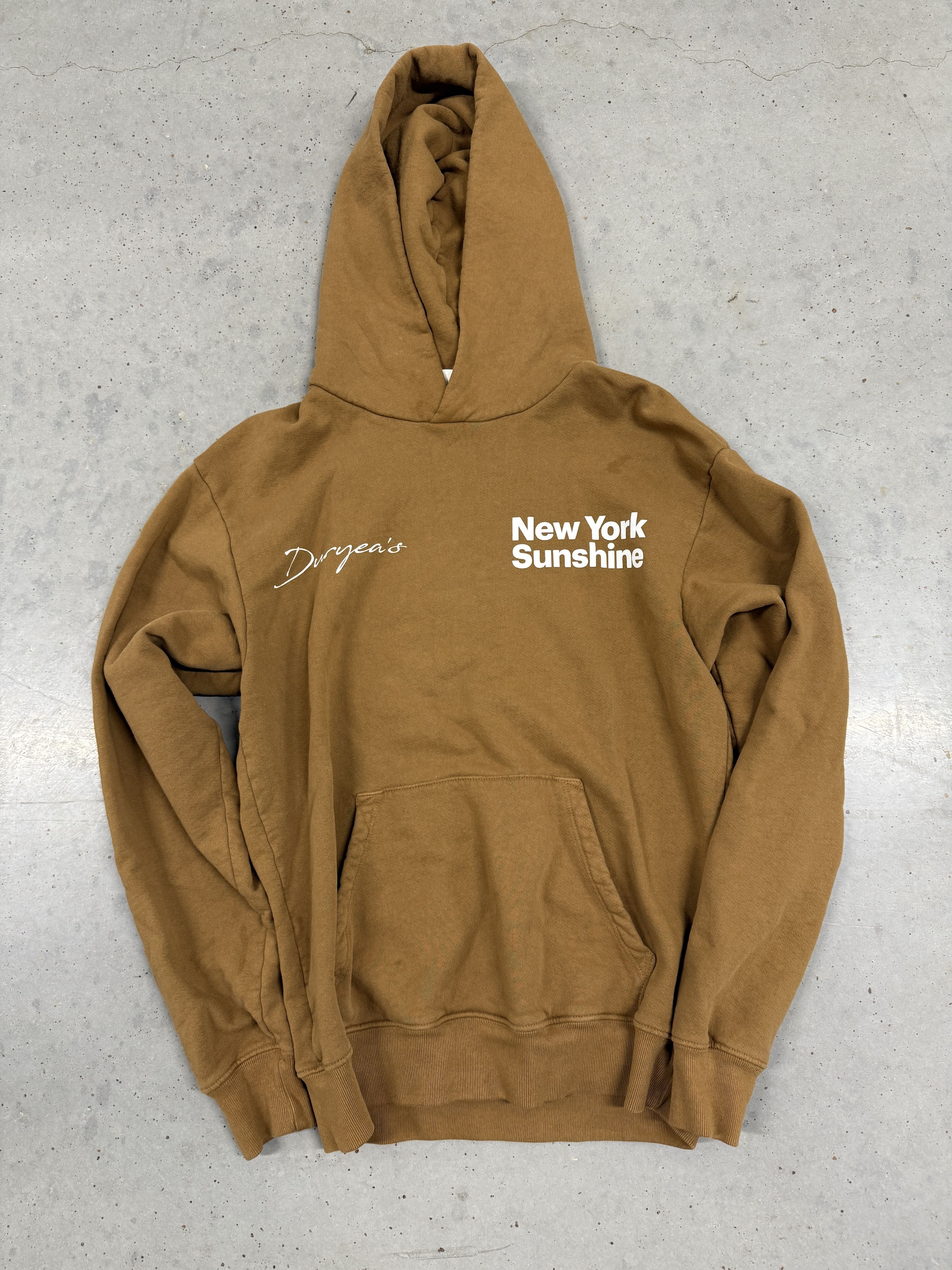 New York Sunshine New York Sunshine x Duryea's Construction Brown Hoodie Size US S / EU 44-46 / 1 - 1 Thumbnail