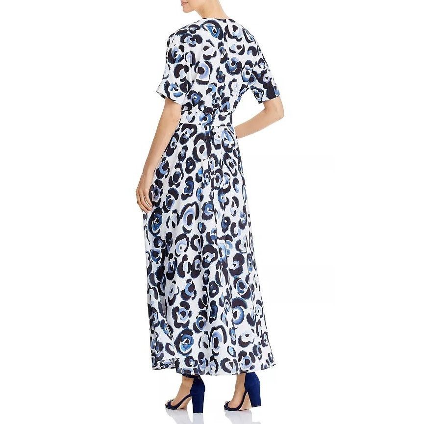 Other Lafayette 148 New York Silk Blue Leopard Belted Dress XS Size XS / US 0-2 / IT 36-38 - 9 Thumbnail