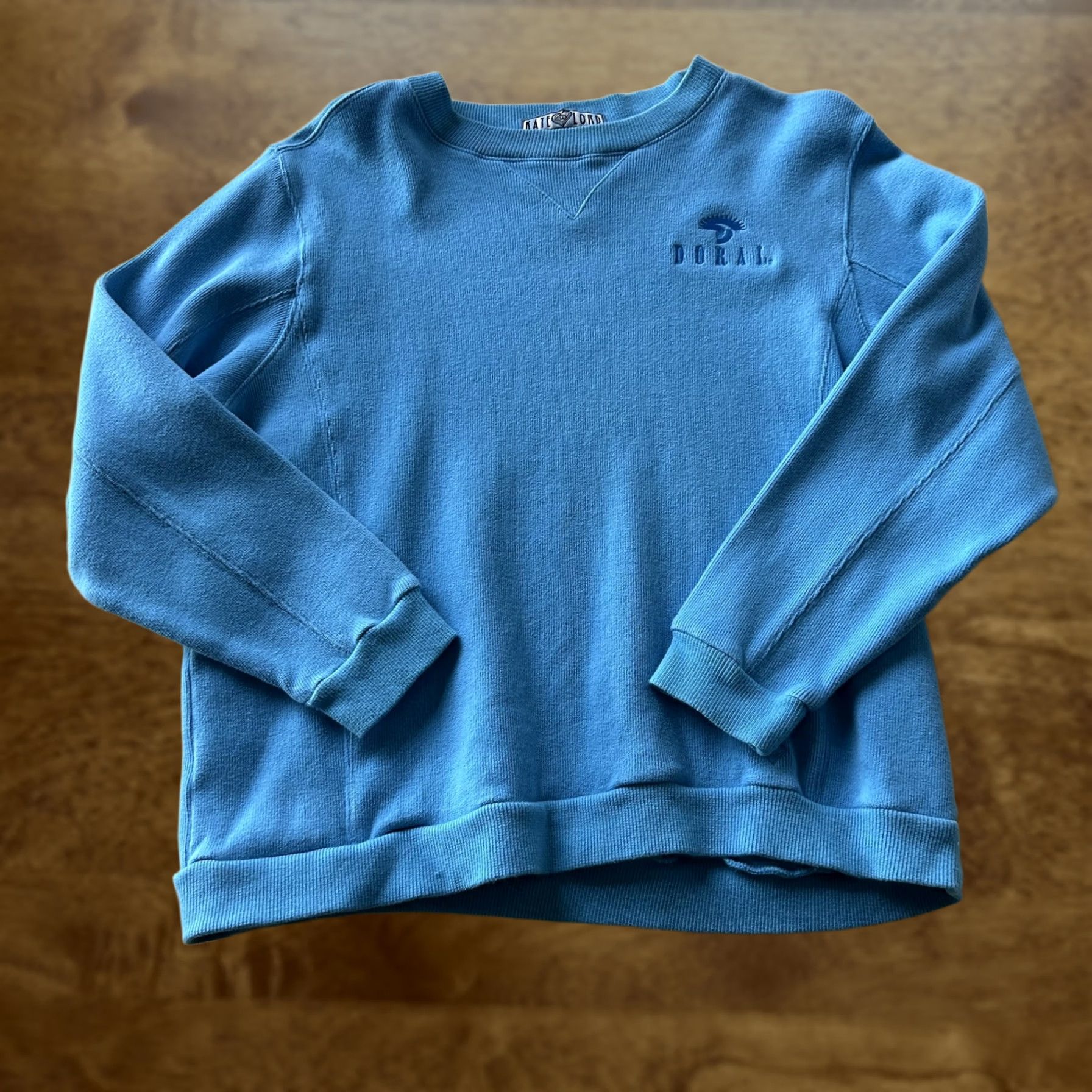 Vintage Kate Lord Sweatshirt Womens M Blue Doral Golf Logo Cotton Pullover Crewneck Size M / US 6-8 / IT 42-44 - 1 Thumbnail