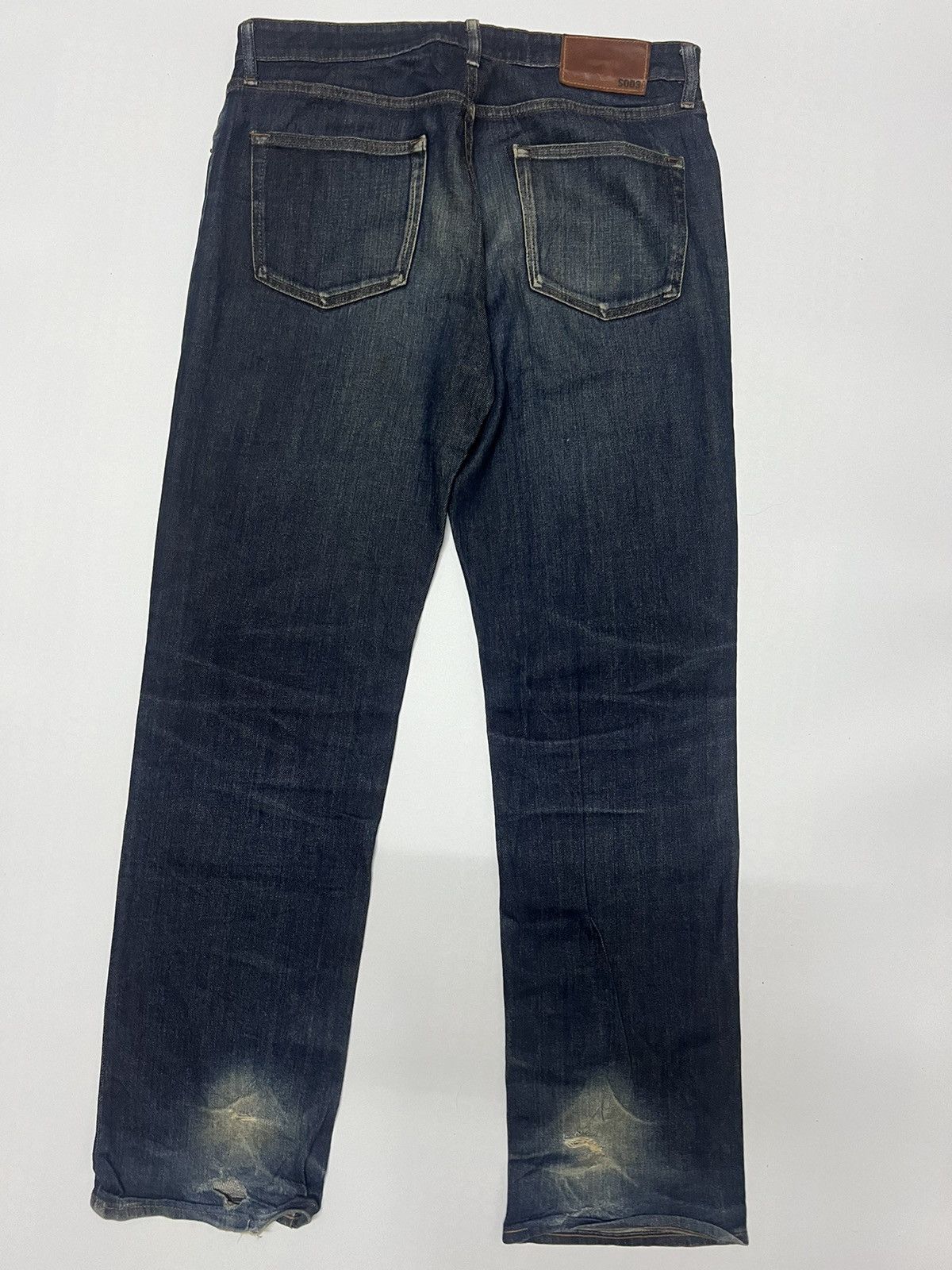 Uniqlo Uniqlo UJ Dark Blue Wash Distressed Denim Size US 34 / EU 50 - 11 Thumbnail