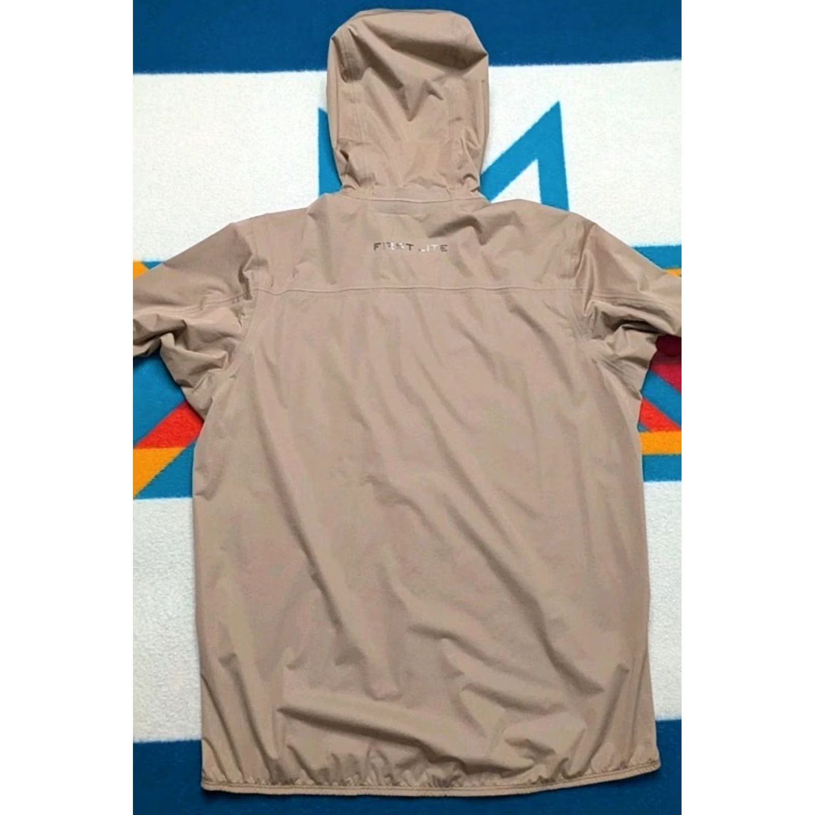 Vintage First Lite Flashstorm Jacket Full Zip Hooded Outdoor Windbreaker Hunting Small Brown Men Size US S / EU 44-46 / 1 - 7 Thumbnail