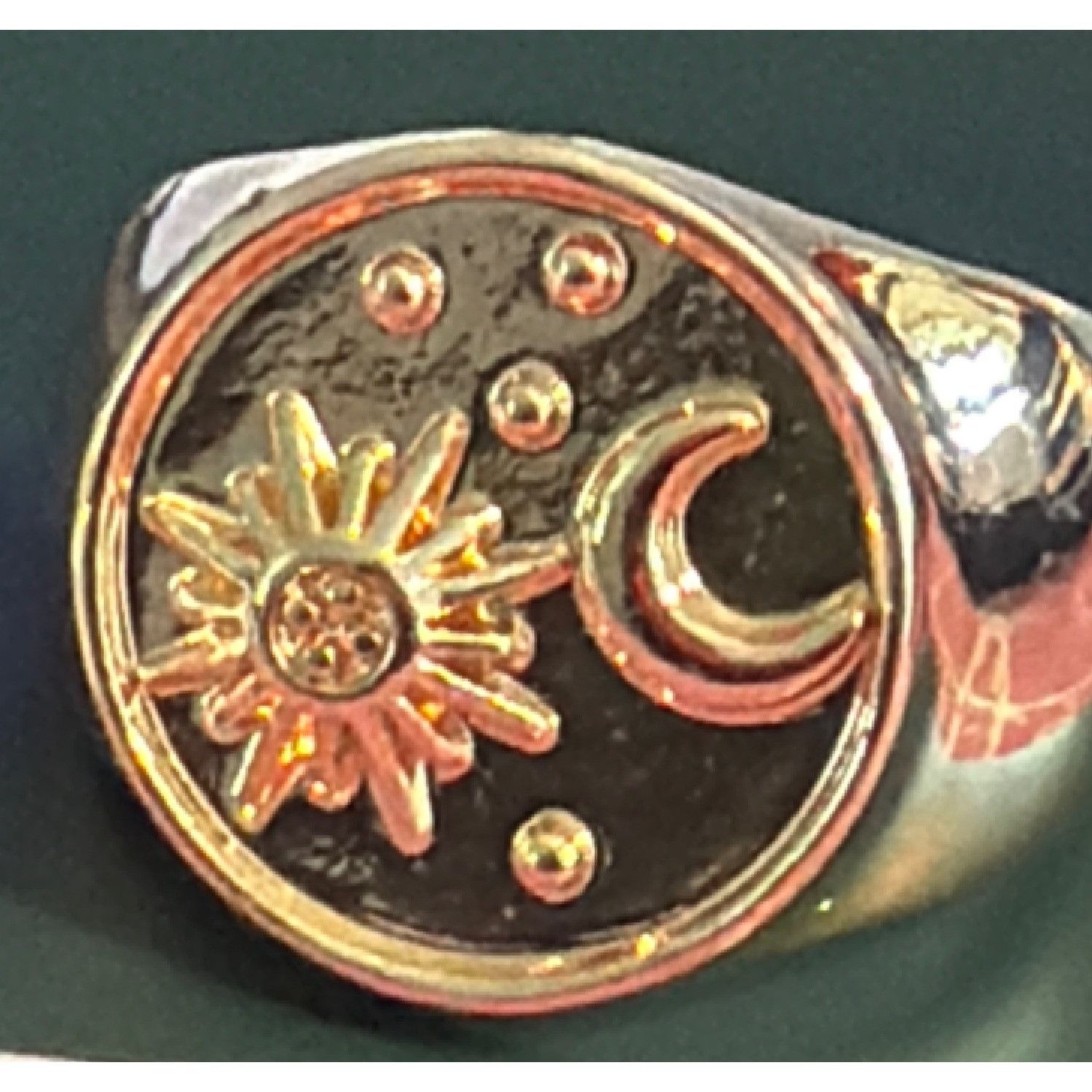 Other Wild Fable Assorted Sizes 3 Piece Ring Set Gold Tone White E Size ONE SIZE - 4 Thumbnail