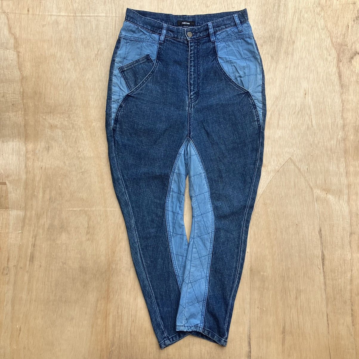 Issey Miyake × Japanese Brand × Ne-Net NE-NET DENIM DROP CROTCJLONG PANTS Size US 32 / EU 48 - 2 Thumbnail