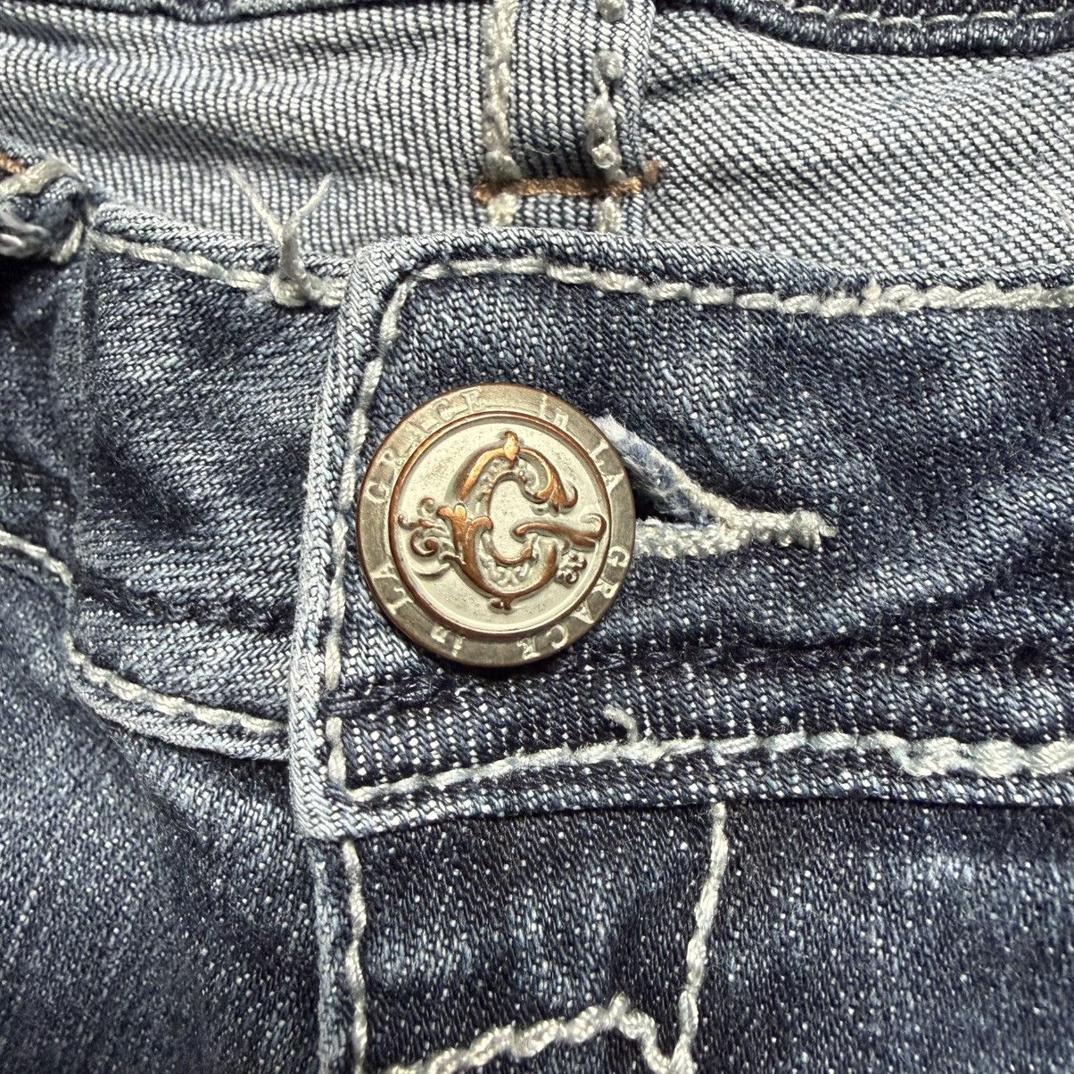 Grace in LA Embroidered Bootcut Jeans Size 33" - 7 Thumbnail