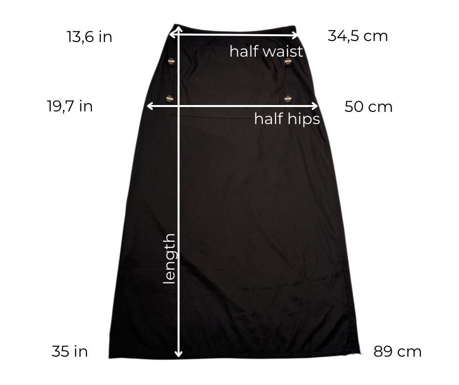 Fendi × Vintage FENDI 90s VINTAGE BLACK A-LINE LONG MAXI SKIRT Y2K IT 44 M L Size 30" / US 8 / IT 44 - 8 Thumbnail