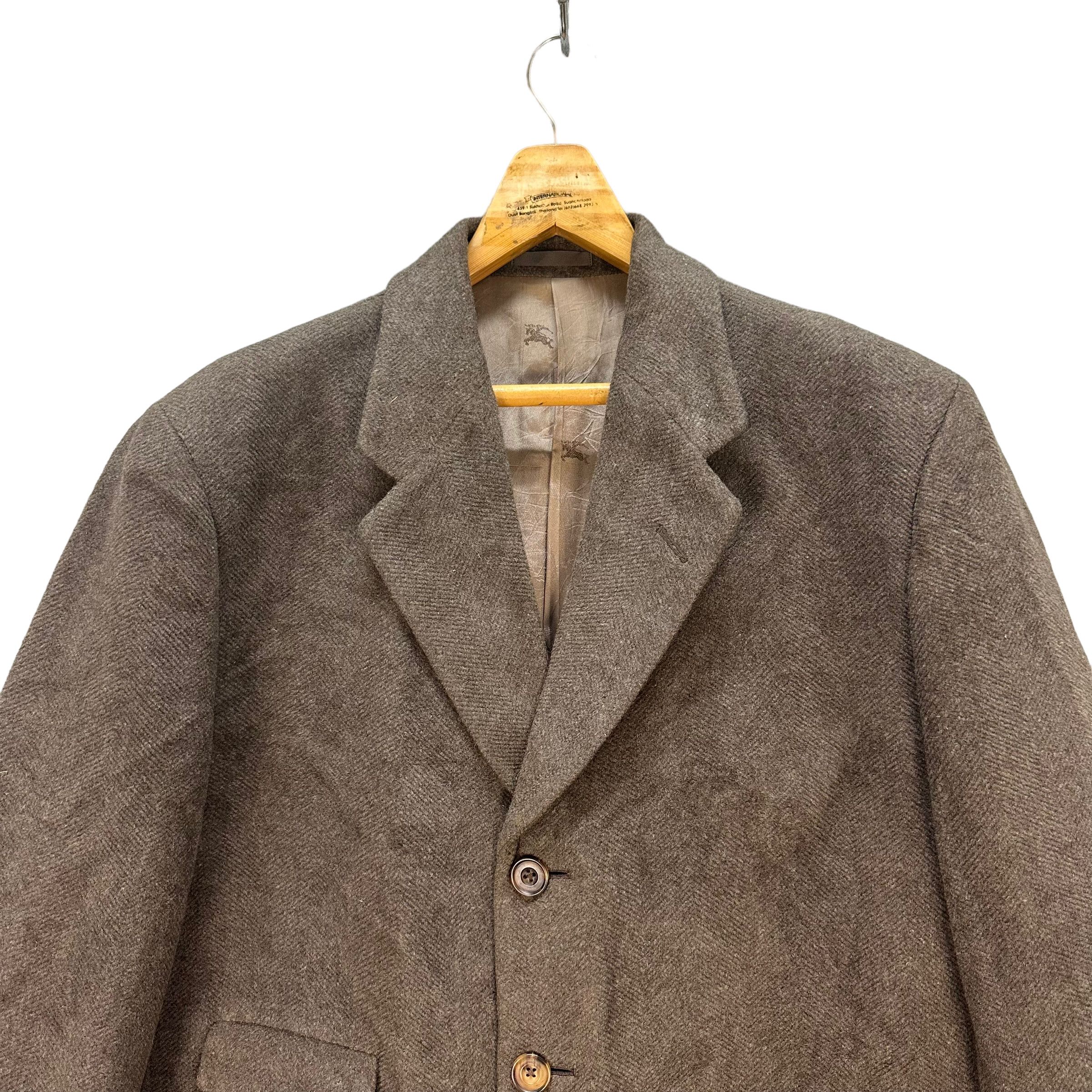 Burberry VINTAGE 90's BURBERRYS' WOOL OVERCOAT JACKET #8387-006 Size US L / EU 52-54 / 3 - 3 Thumbnail