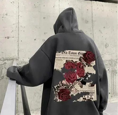 Japanese Brand × Vintage Man Roses Print Hoodie Size US M / EU 48-50 / 2 - 3 Thumbnail