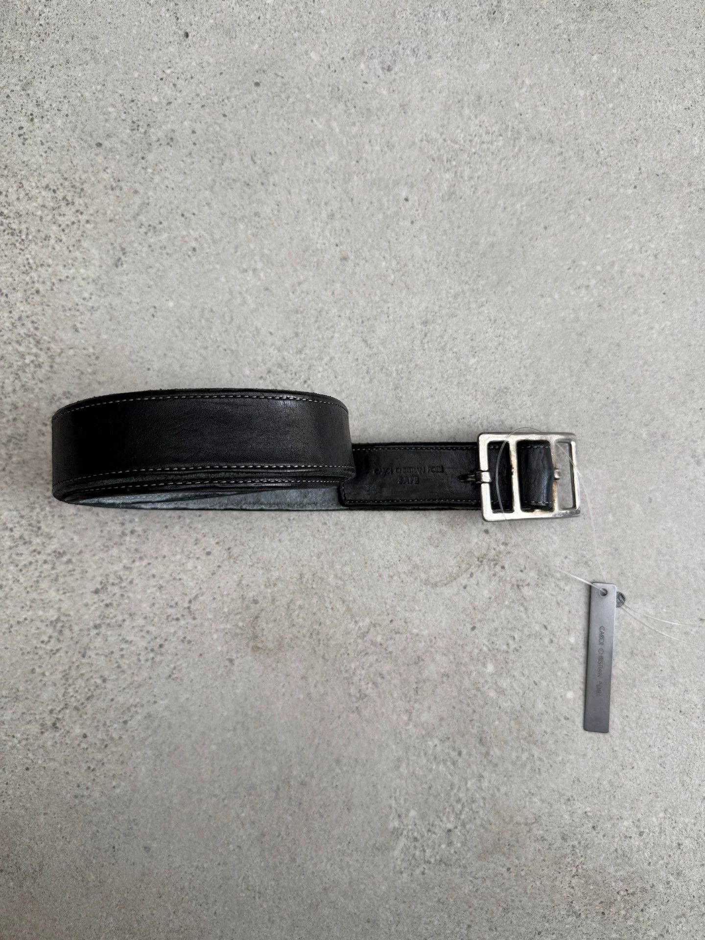 Carol Christian Poell ccp Horsehide & Paper Leather Belt Size ONE SIZE - 2 Thumbnail