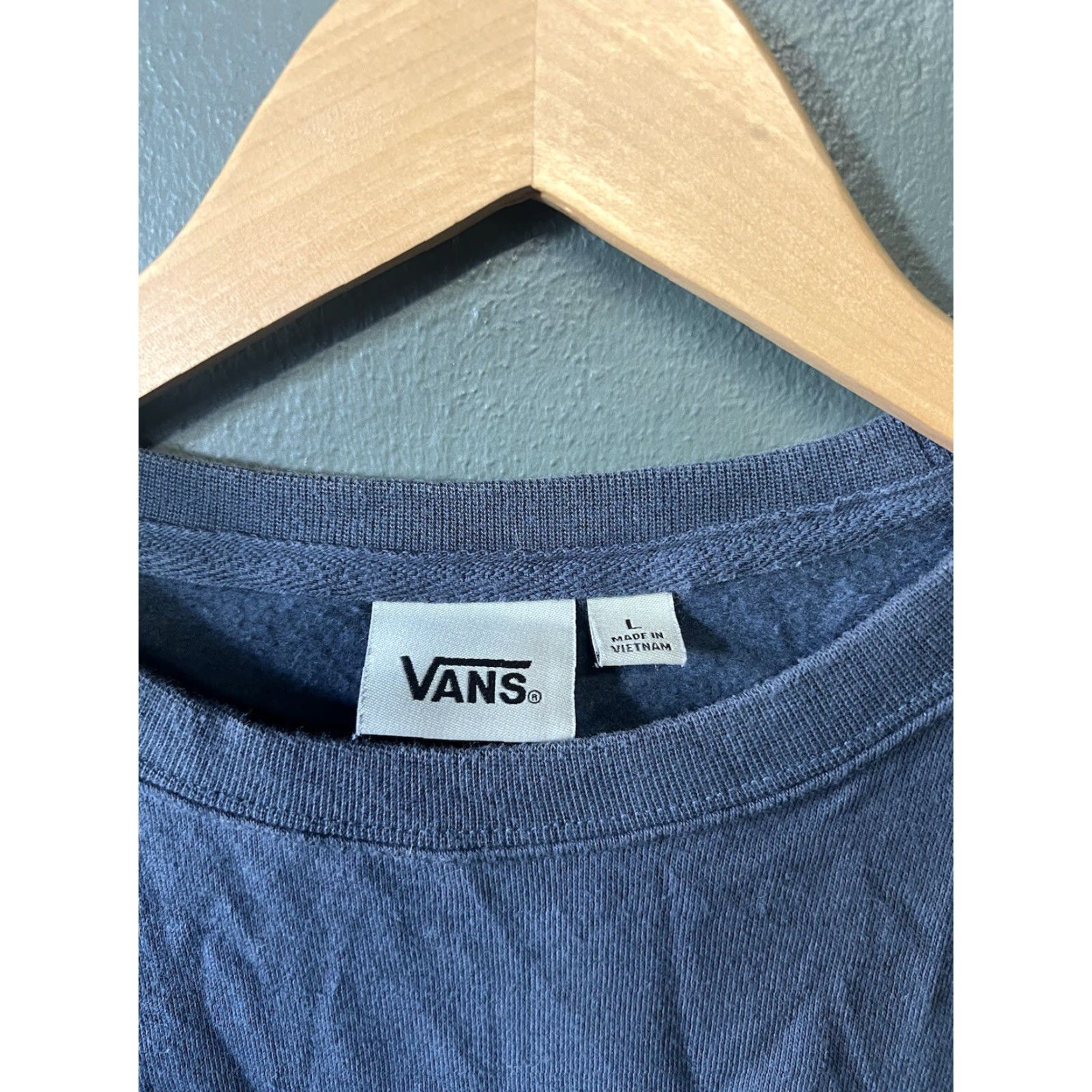Vans Vans Blue Long Sleeve Off The Wall Graphic Shirt L Mens Size US L / EU 52-54 / 3 - 3 Thumbnail