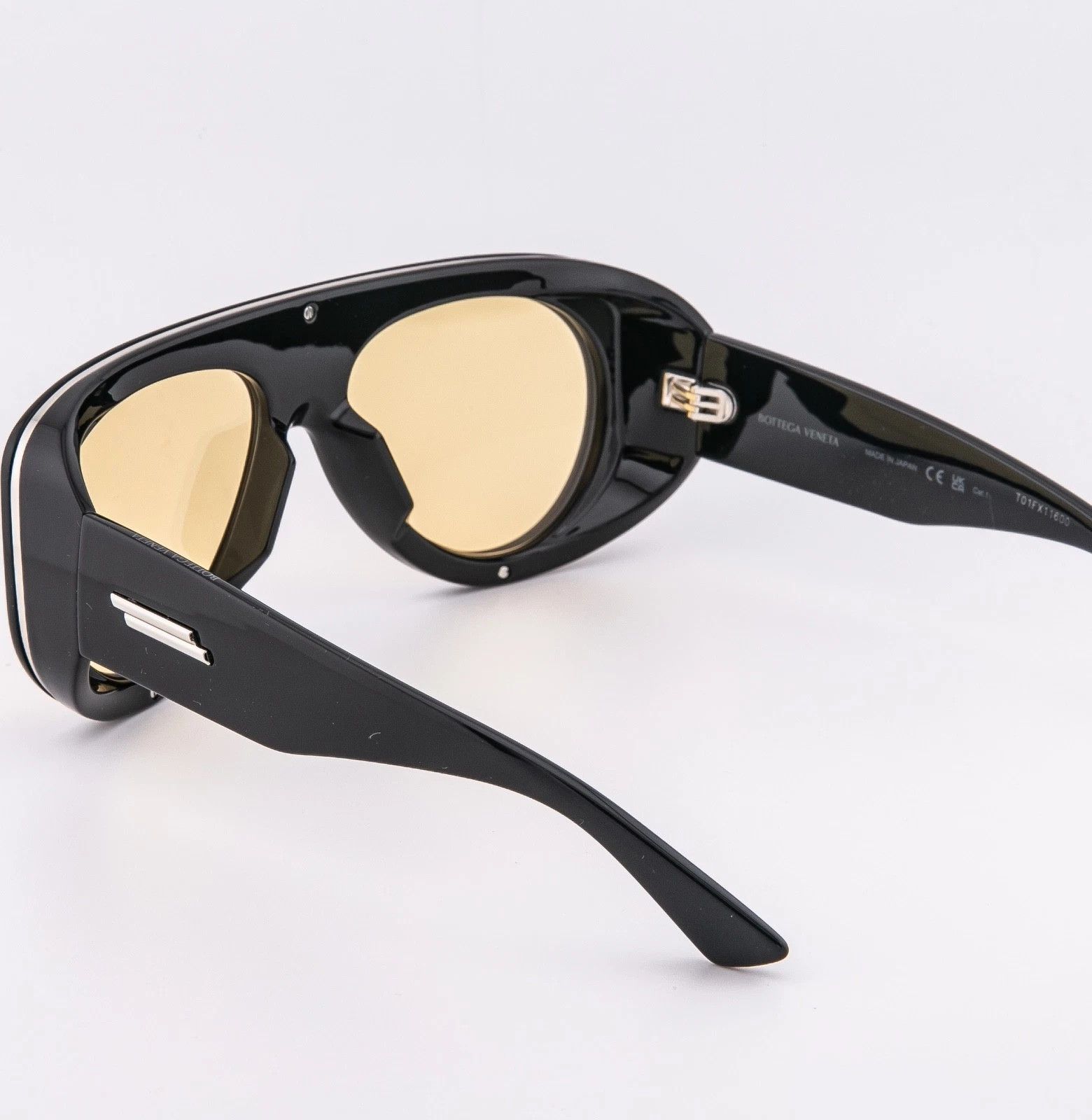 Bottega Veneta BOTTEGA VENETA 1362 BV1362S SCUDO Black Sunglasses 005 Size ONE SIZE - 2 Thumbnail