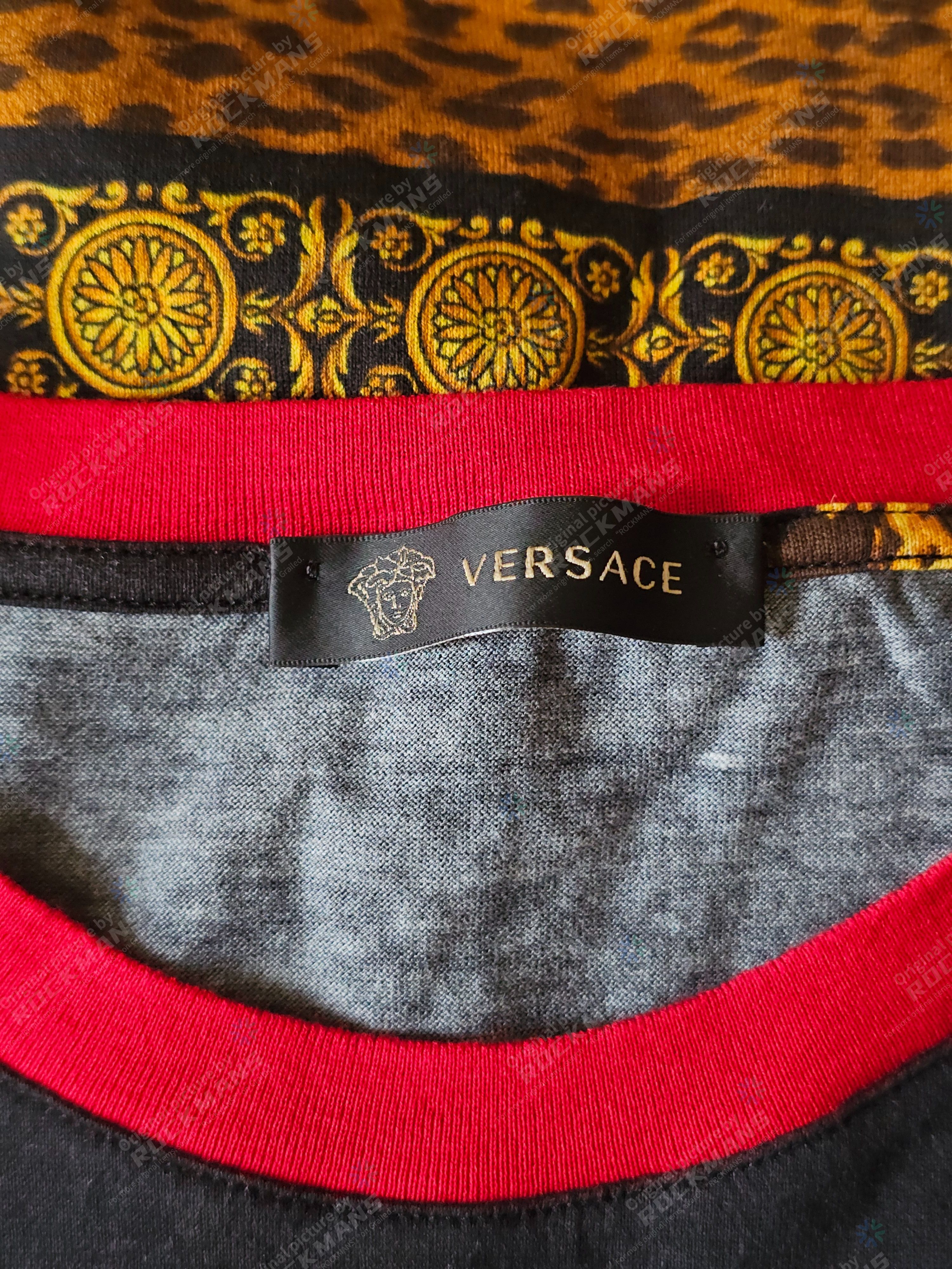 Versace VERSACE Jaguar T-Shirt in Black Print Size L Size US L / EU 52-54 / 3 - 4 Thumbnail