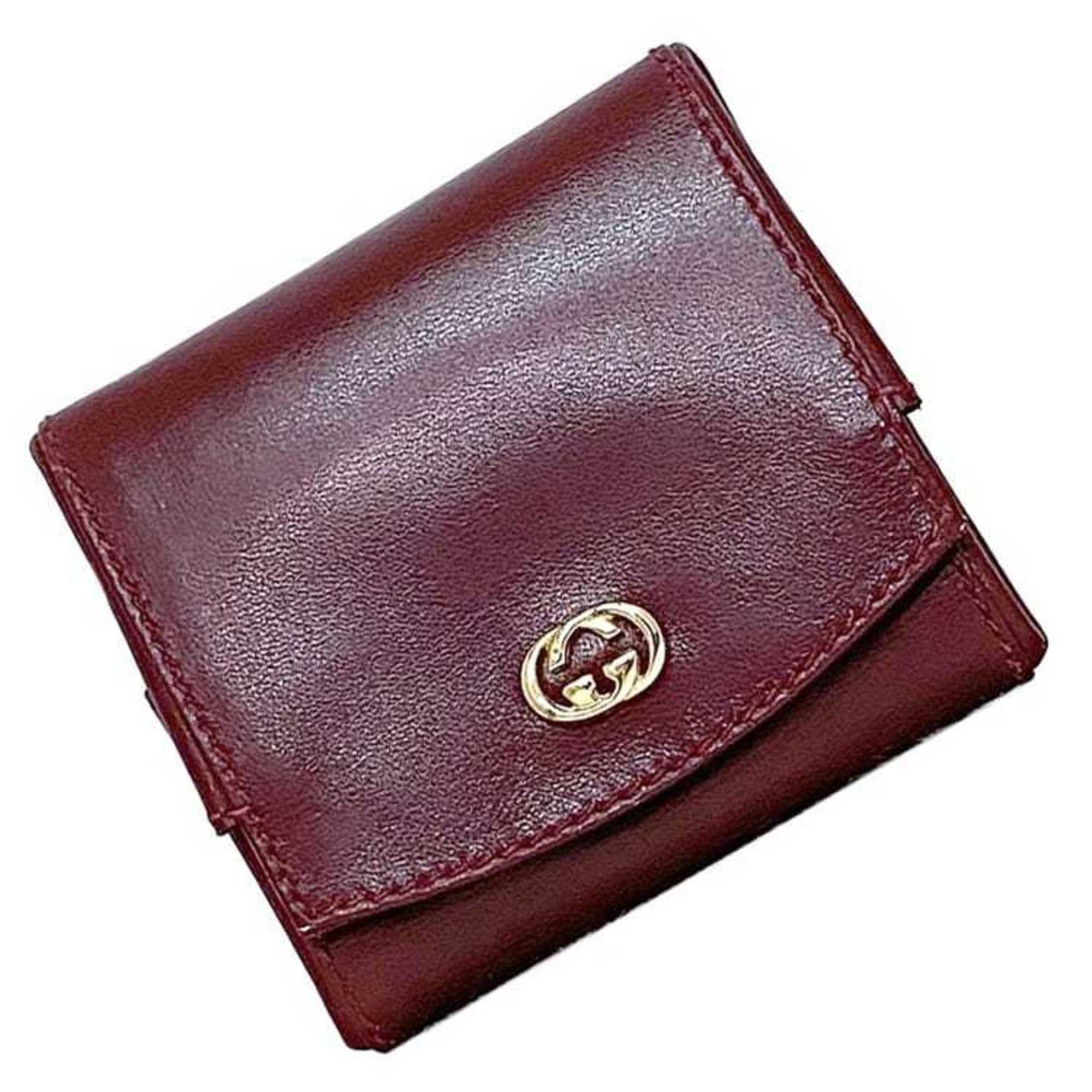 Gucci Gucci coin case ec-23637 Bordeaux Interlocking Hysteria 030 904 0325 leather GUCCI GG compact for men and women. Size ONE SIZE - 1 Thumbnail