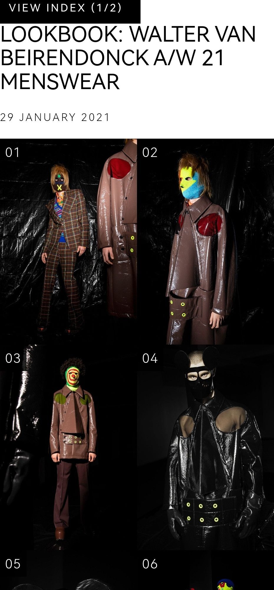FW21 Runway Blue Mask Sweater