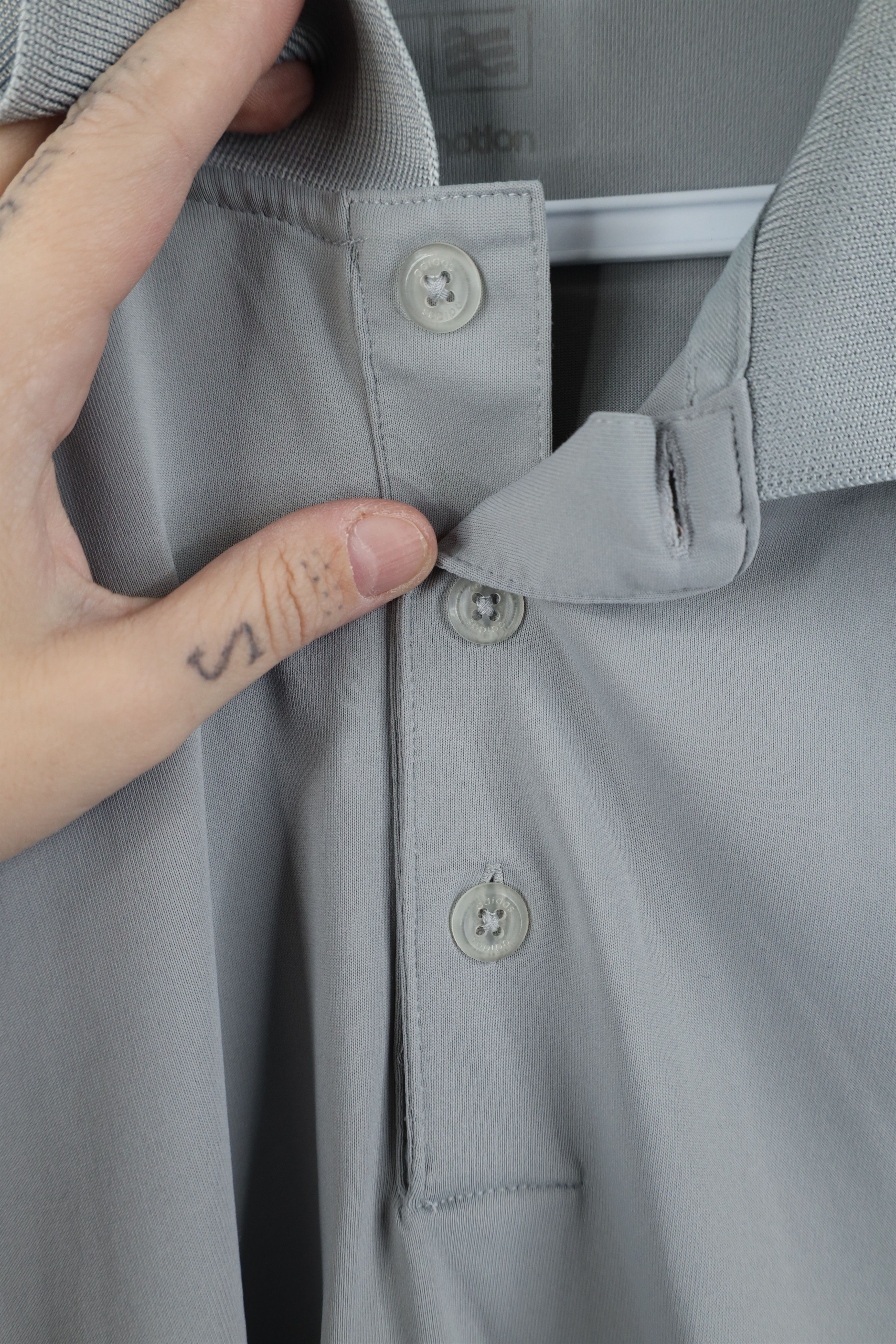 Adidas Adidas Golf Motion Spell Collared Golfing Polo Shirt Gray Size US L / EU 52-54 / 3 - 6 Thumbnail