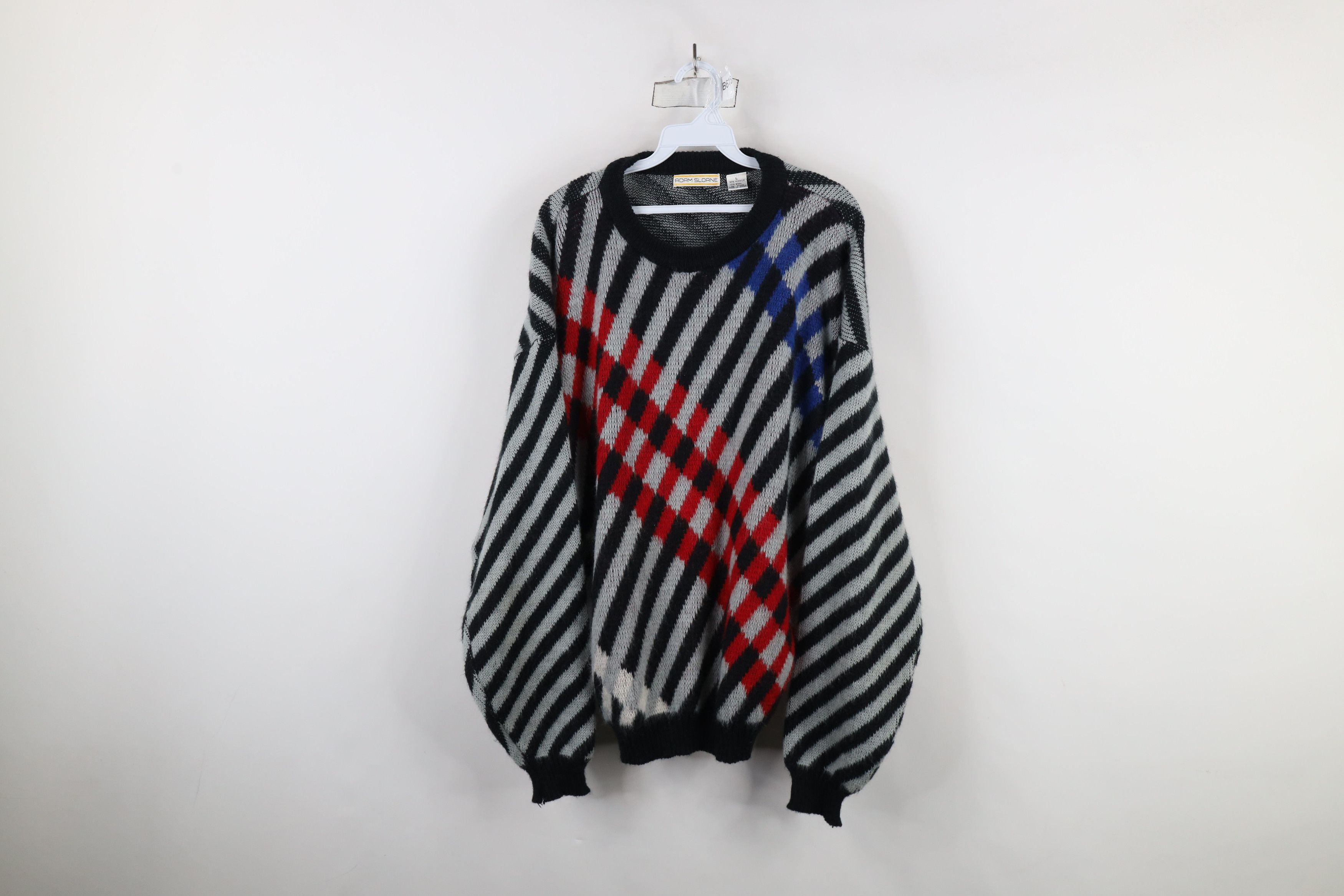 Vintage Vintage 90s Streetwear Wool Blend Knit Crewneck Sweater Size US L / EU 52-54 / 3 - 1 Thumbnail