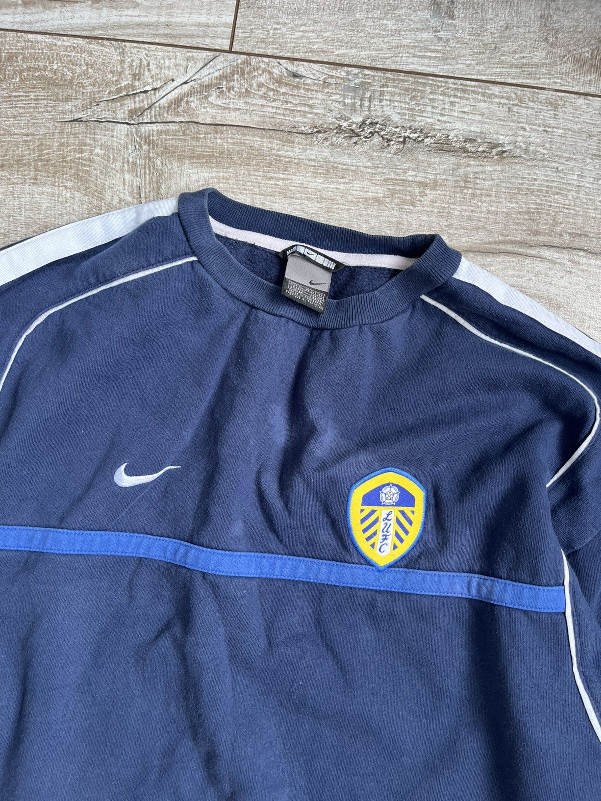 Nike × Vintage Vintage sweatshirt Nike Fc Leeds United Size US L / EU 52-54 / 3 - 3 Thumbnail