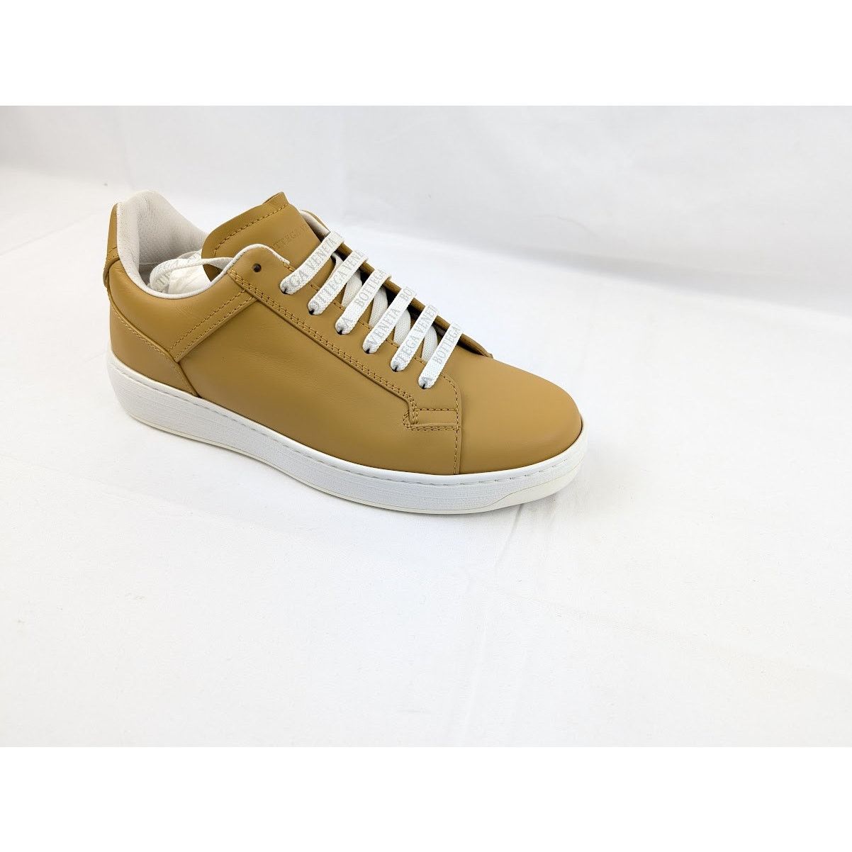 Bottega Veneta o1rshd1 Bolt Calf Sneaker Pelle S.GOMM in Butterscotch Size US 7 / EU 40 - 2 Thumbnail