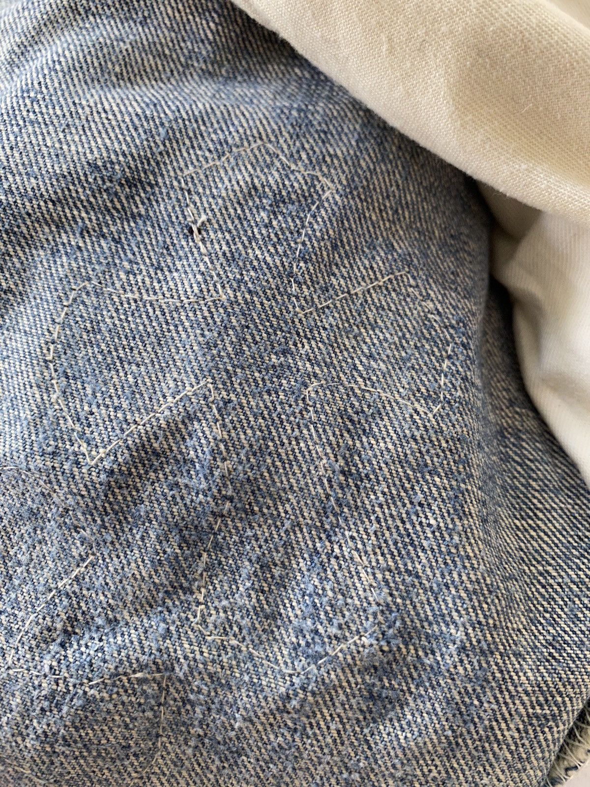 Japanese Brand Vtg Levis Distressed Cross Custom/Rebuild in Japan Size US 29 - 15 Thumbnail