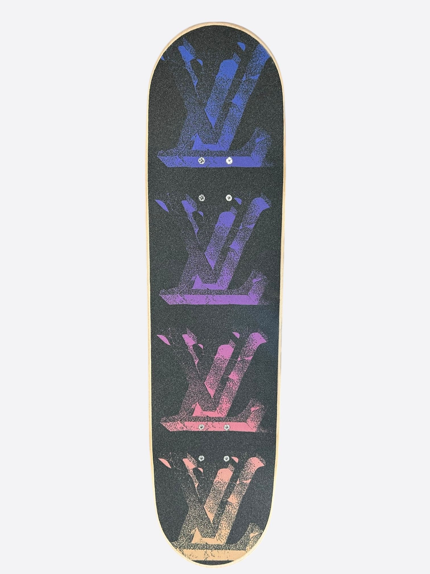 Louis Vuitton Louis Vuitton Pink & Blue Illusion Monogram Skateboard Size ONE SIZE - 2 Thumbnail