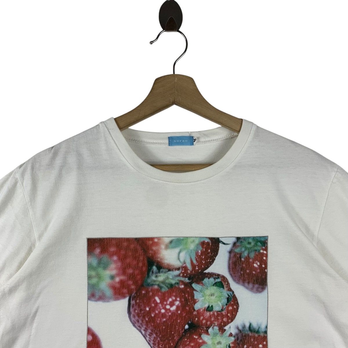Vintage Vintage STRAWBERRY art picture by SORAO tee Size US M / EU 48-50 / 2 - 2 Thumbnail